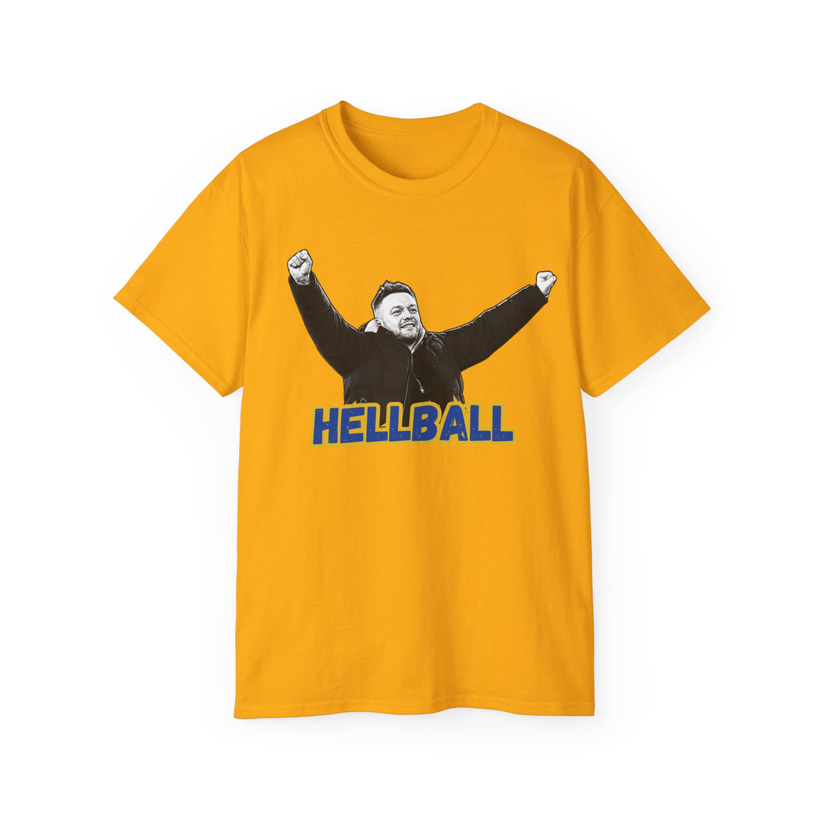 Hellball T‑Shirt — Retro Gaffer Graphic Tee, in Kim we trust