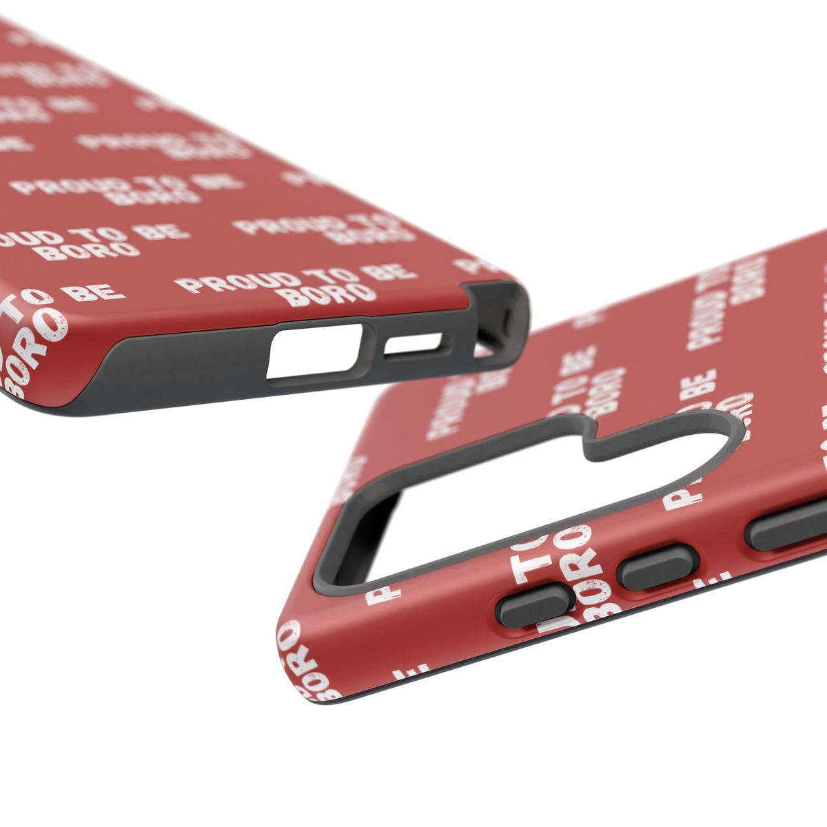 "PROUD TO BE BORO" Phone Case — Red Pattern Tough Case