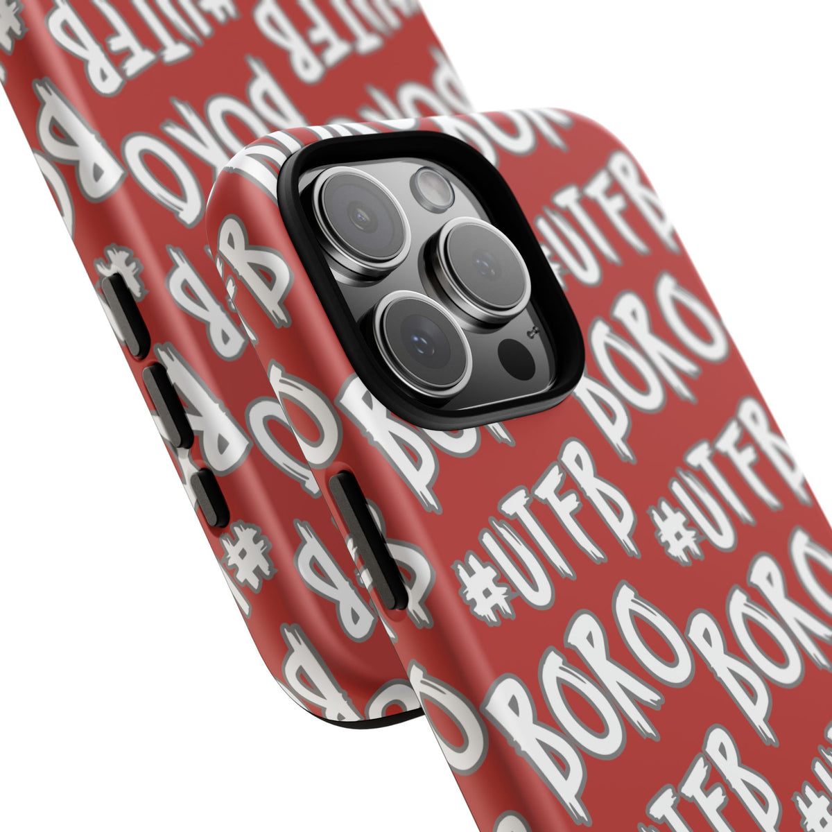 Phone Case — Red #UTFB BORO Pattern Protective Case
