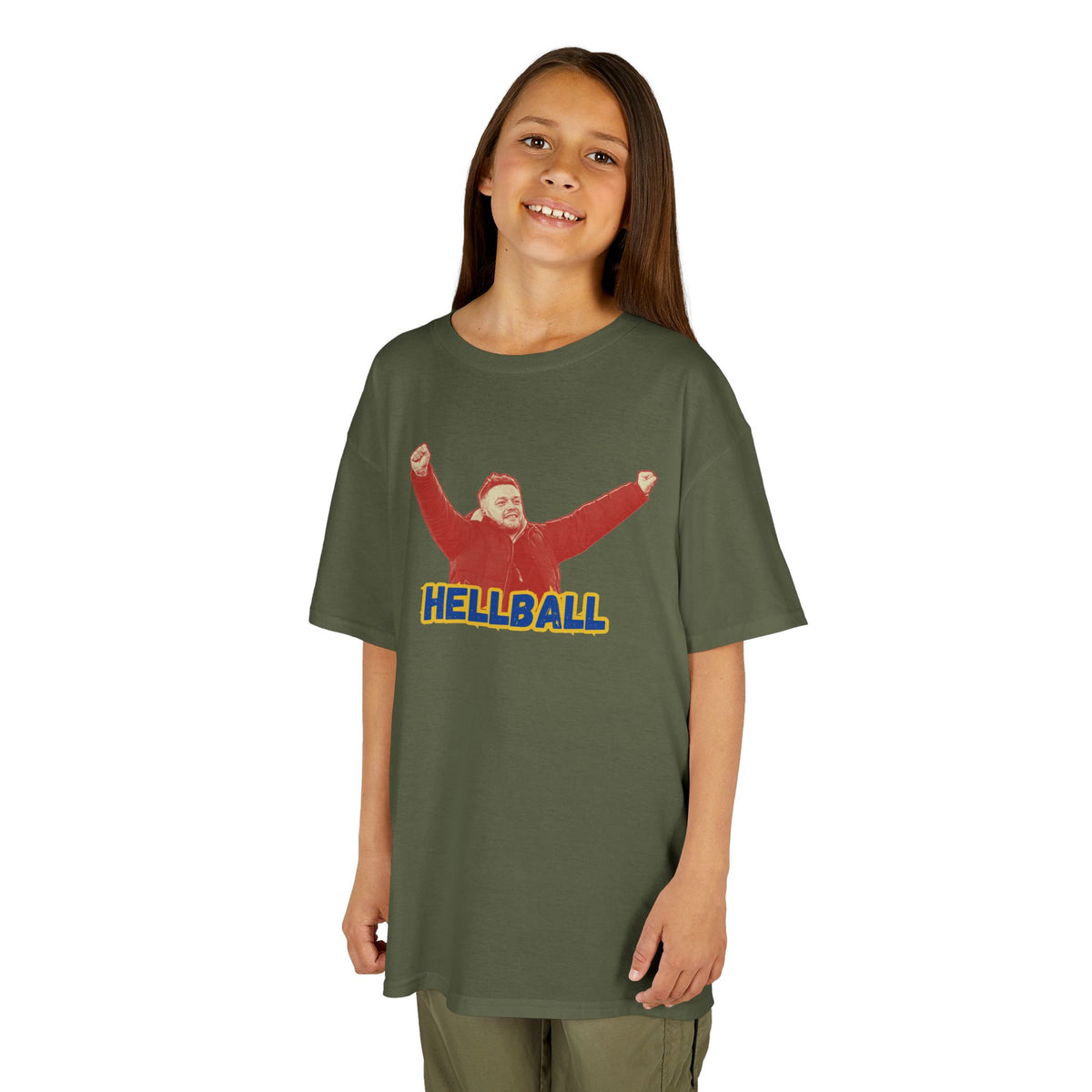 Kids 'HELLBALL' Gaffa Graphic Tee — In Kim we Trust
