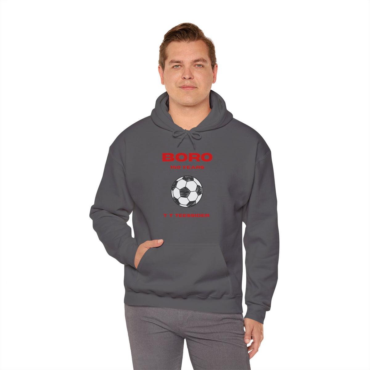 BORO 150 Years Football Hoodie 'front print' only.