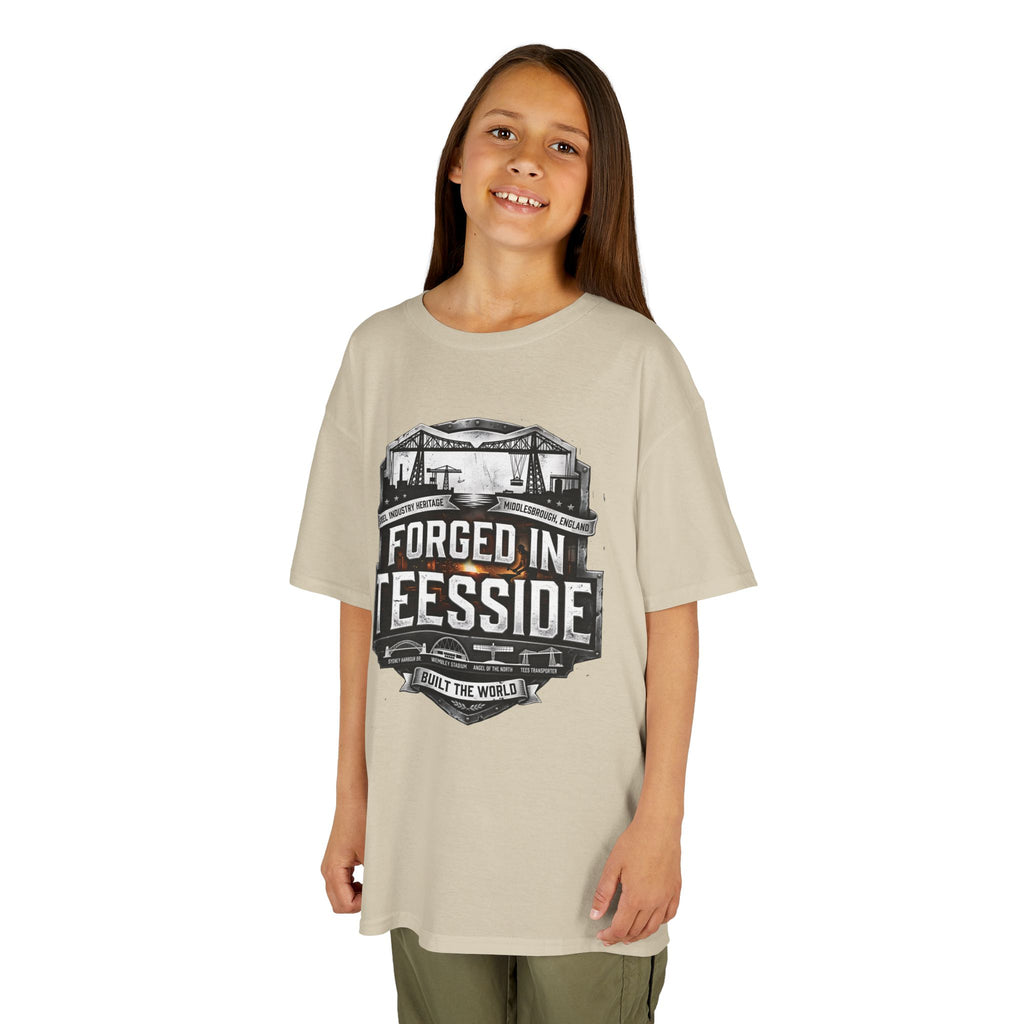 Kids Tee — "Forged in Teesside" BORO Industrial Shirt
