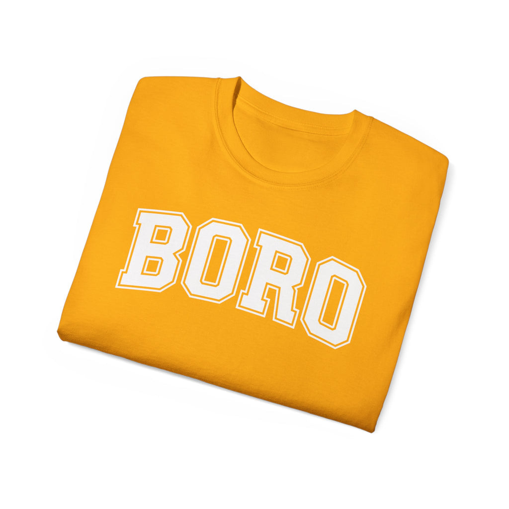 BORO Collegiate Graphic Tee — Classic UNI Lettering T-Shirt