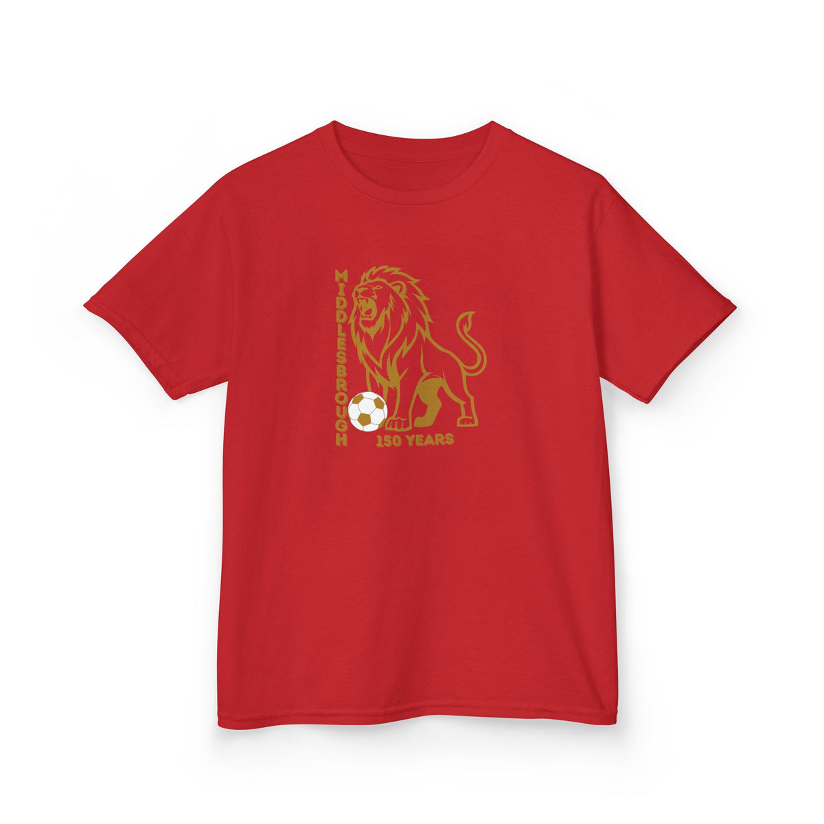 Kids Middlesbrough Lion Graphic Tee — "150 Years" Anniversary Shirt