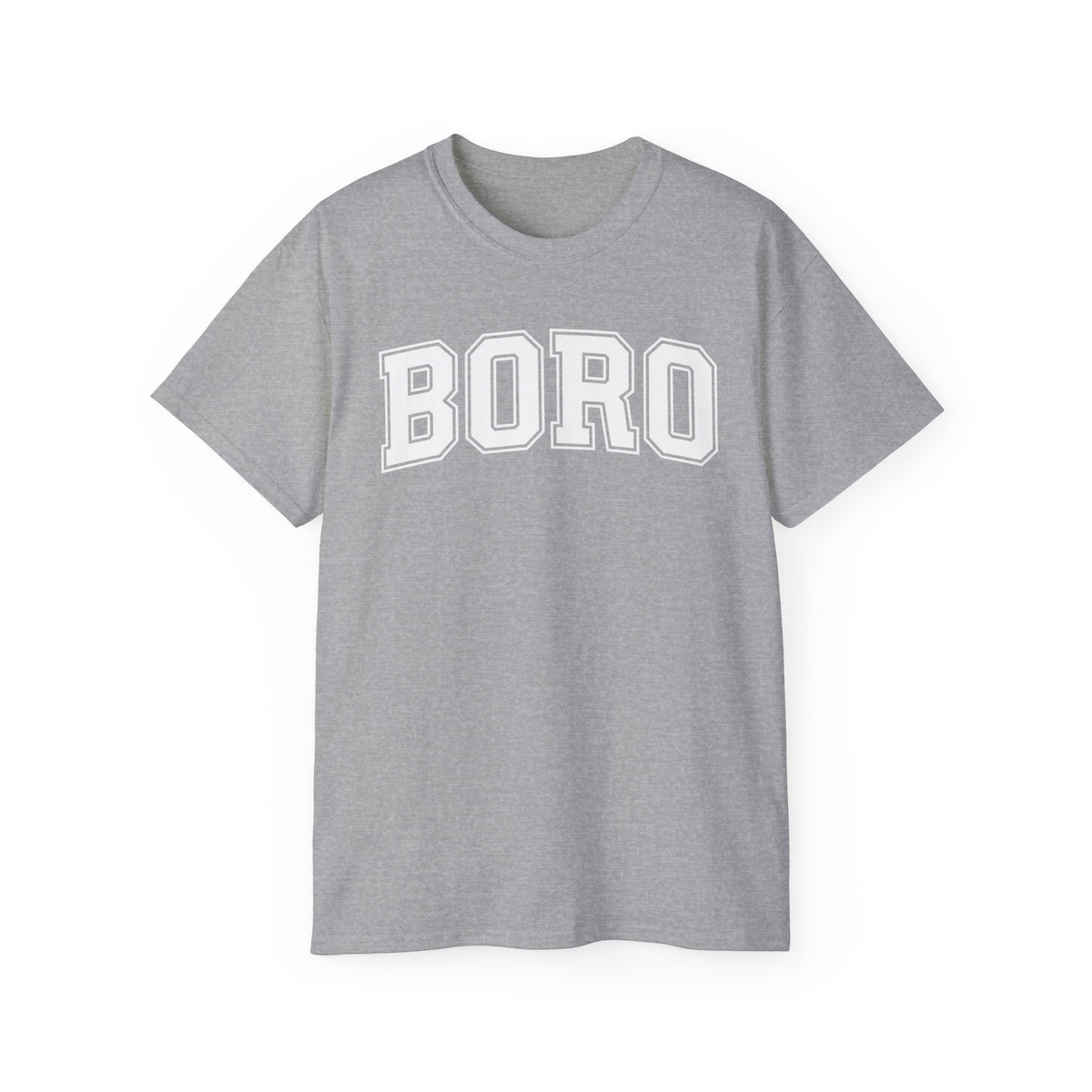 BORO Collegiate Graphic Tee — Classic UNI Lettering T-Shirt