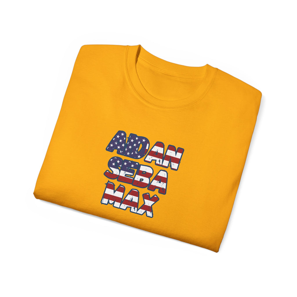 BORO's Midfield Trio Tee — AIDAN SEBA MAX USA  Graphic T‑Shirt