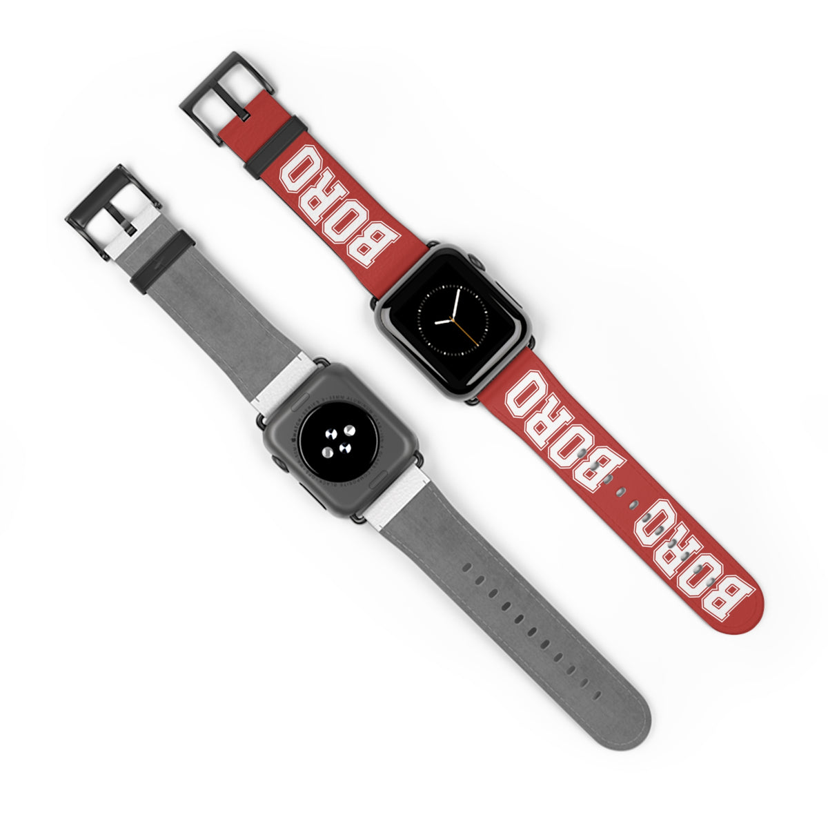 Apple I Watch - Watch Band — Bold Red "BORO" Sport Band (Strap ONLY) ( Apple Watch Series 1–9, Ultra and SE ONLY)
