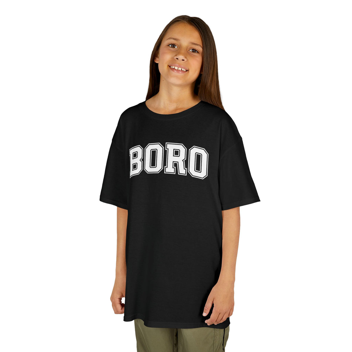 Kids 'BORO' UNI Style Letterman Graphic Tshirt