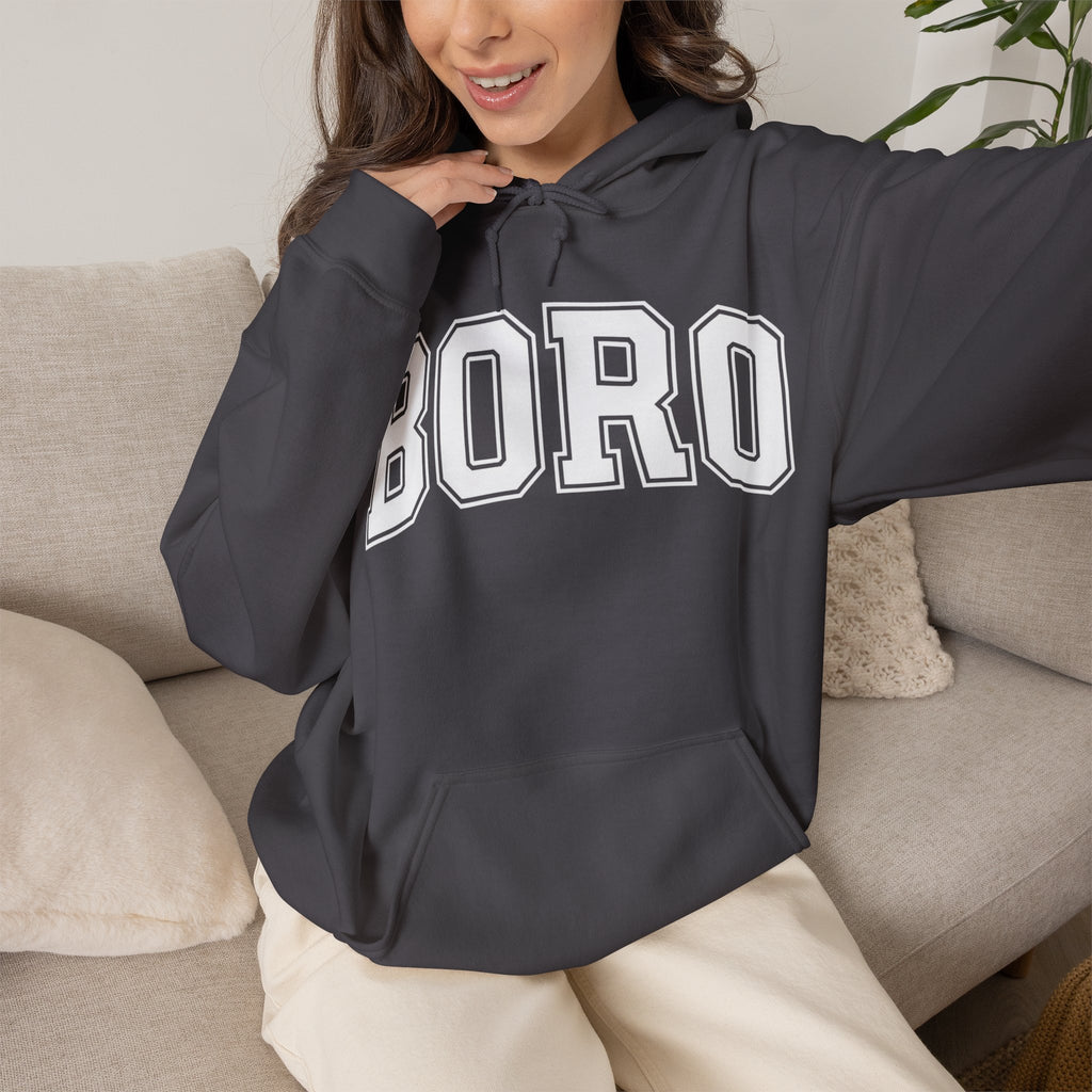 Uni BORO Style Hoodie 'front print' only.