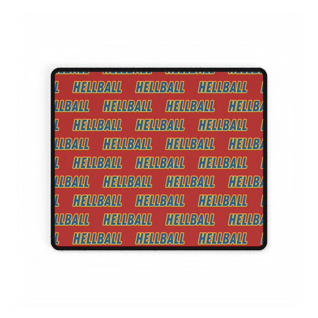 BORO Hellball Pattern Desk Mat — Retro Red & Teal Gaming Mousepad