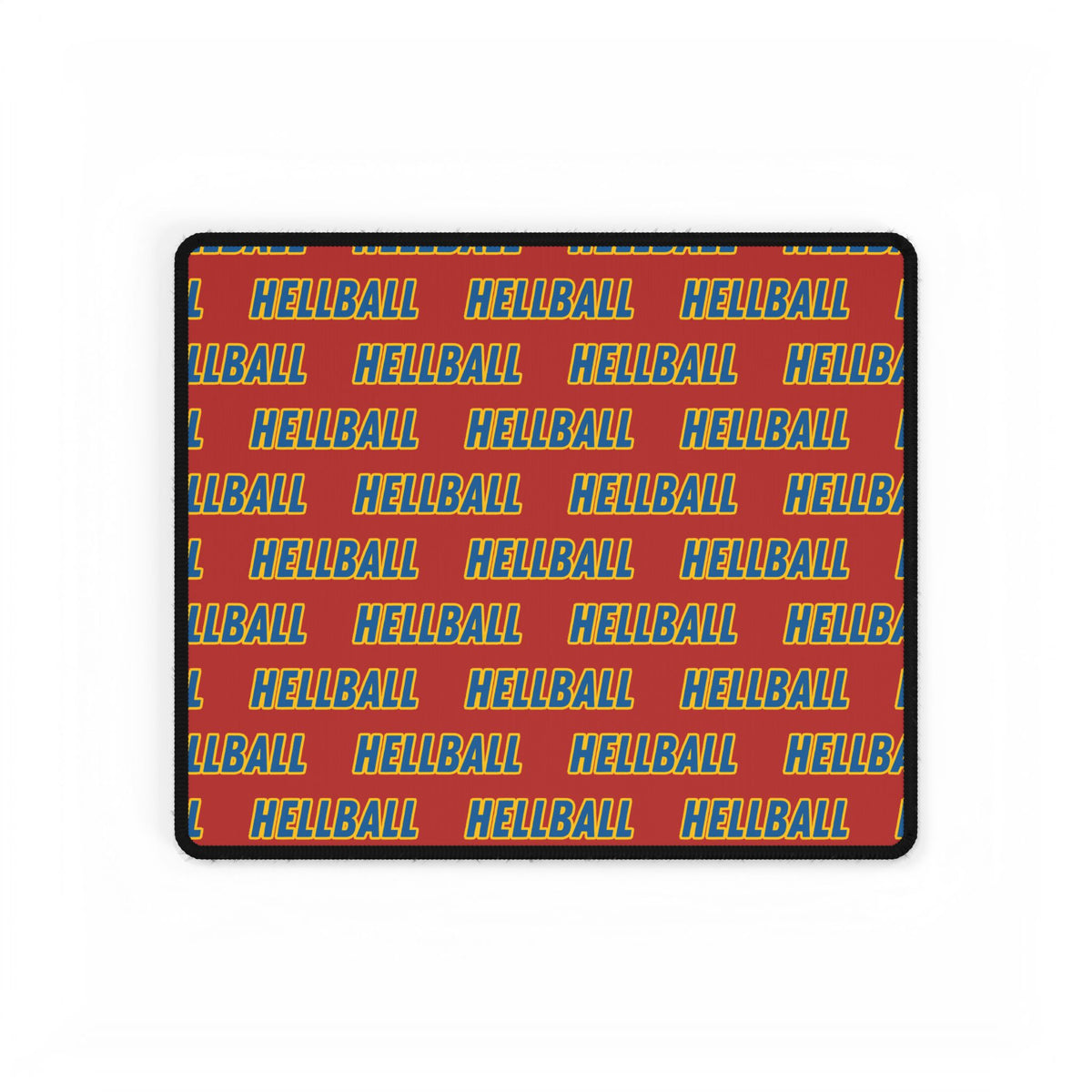 BORO Hellball Pattern Desk Mat — Retro Red & Teal Gaming Mousepad