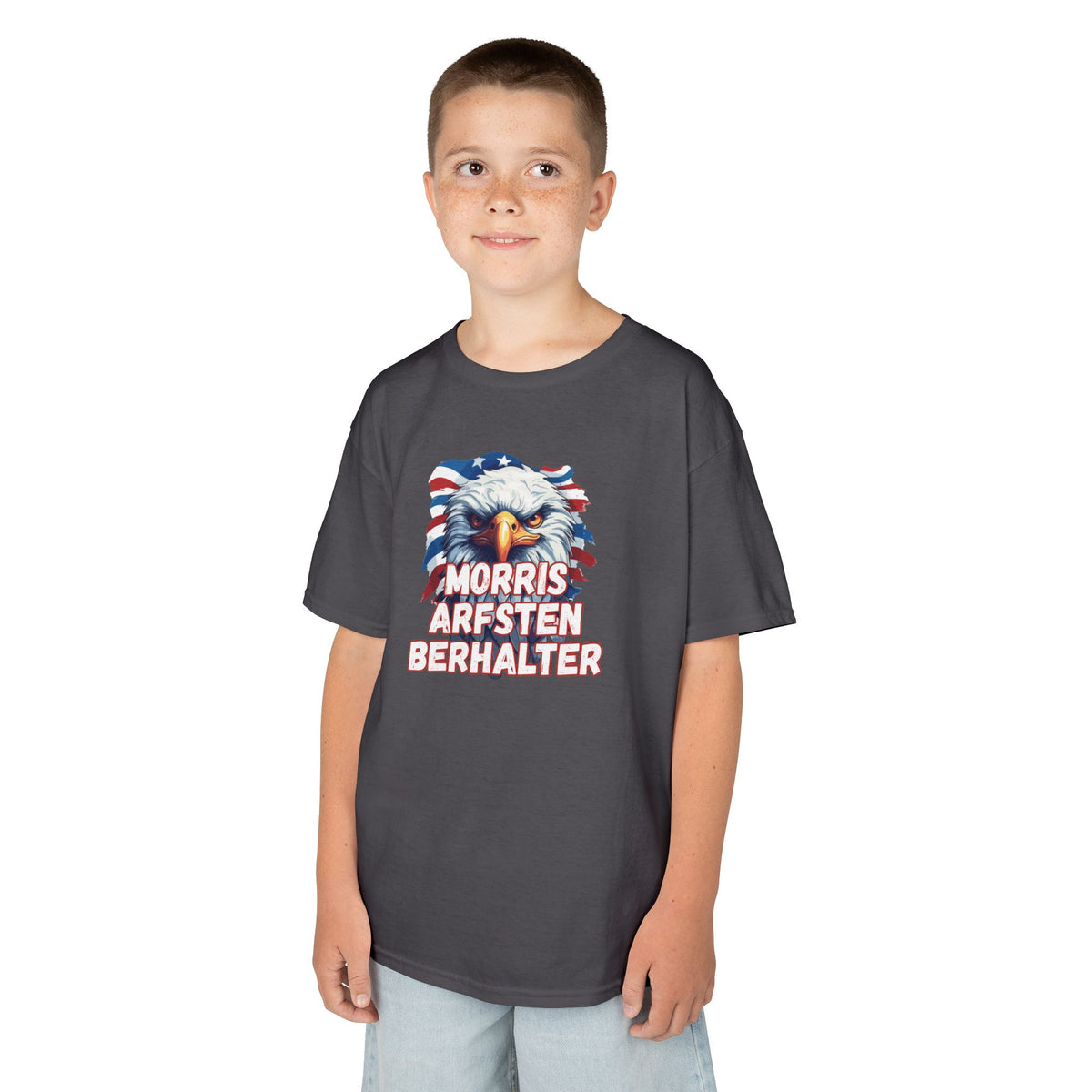 Kids Tee — Patriotic Eagle "Morris Arfsten Berhalter" BORO Graphic