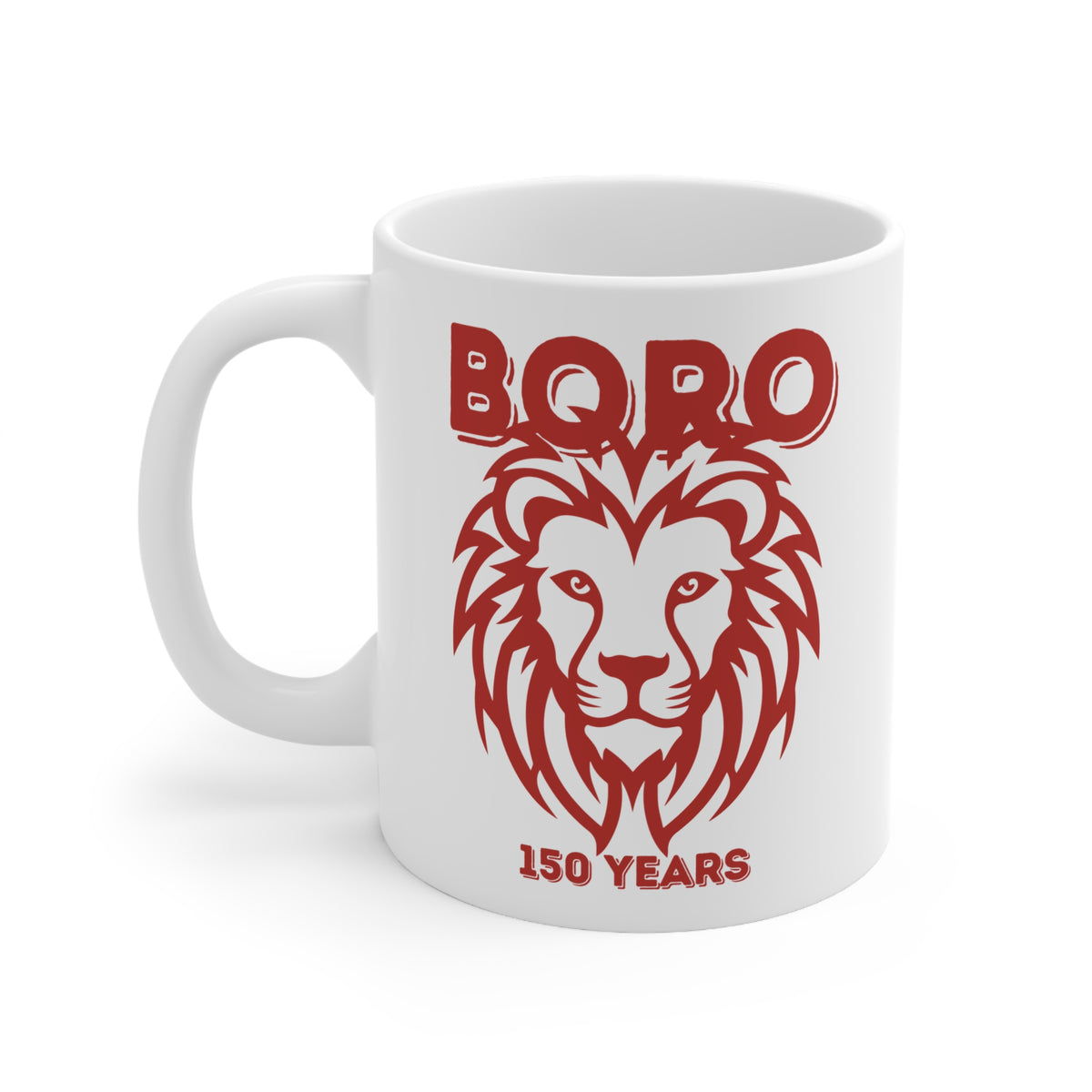 Boro Lion 150 Years Ceramic Coffee Mug — 11oz & 15oz