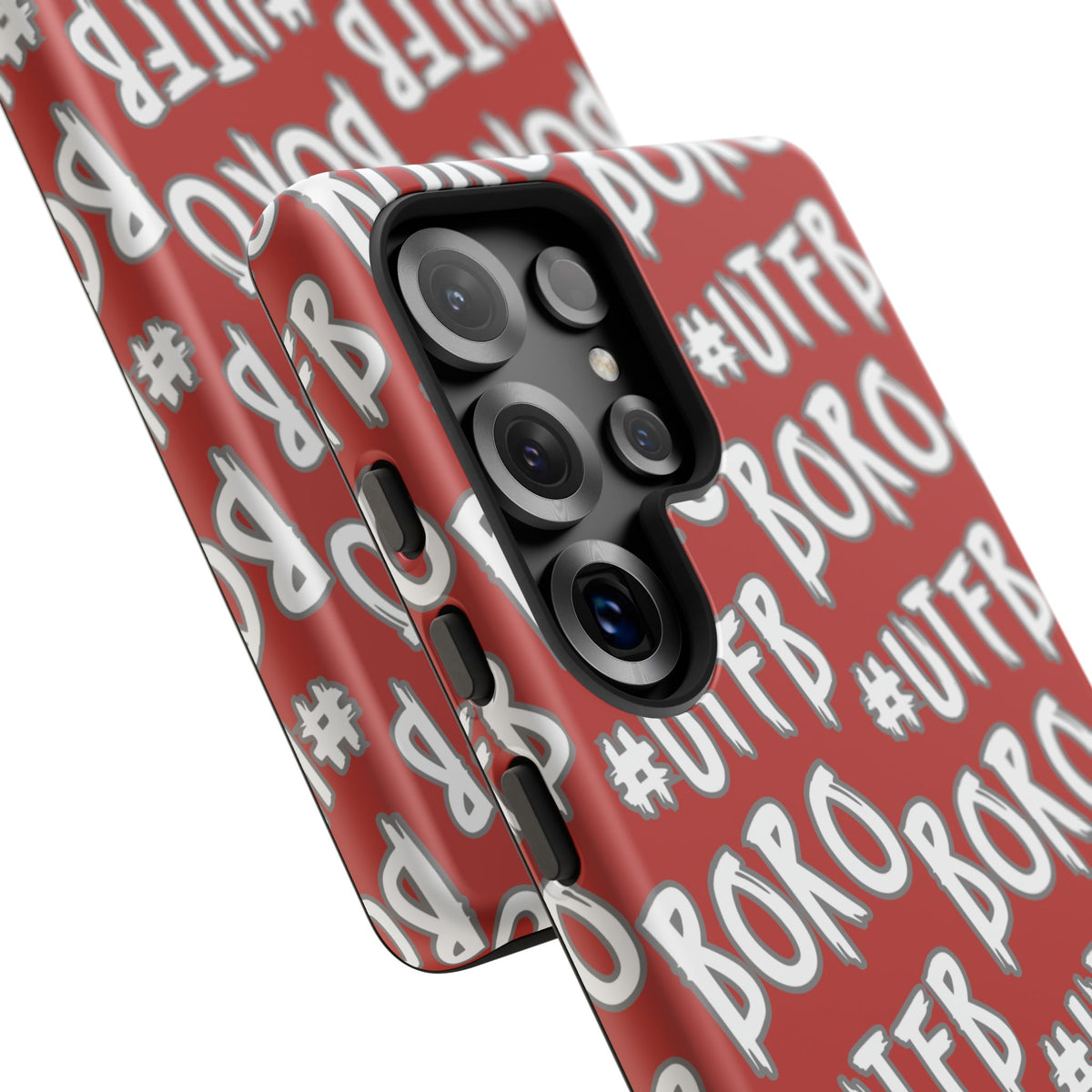 Phone Case — Red #UTFB BORO Pattern Protective Case