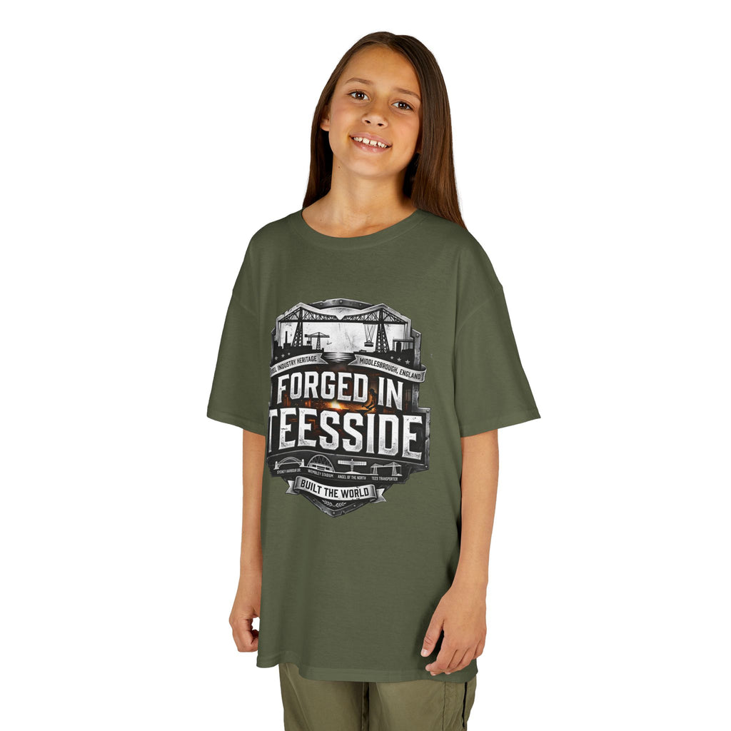 Kids Tee — "Forged in Teesside" BORO Industrial Shirt