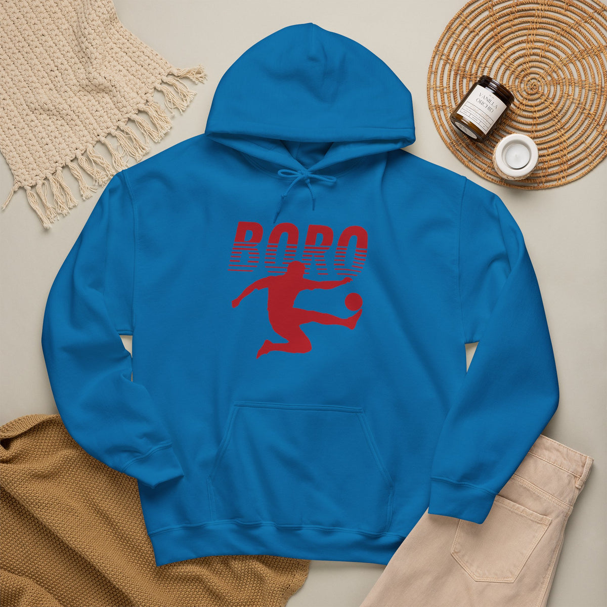 BORO Fade Player Hoodie 'front print' only.