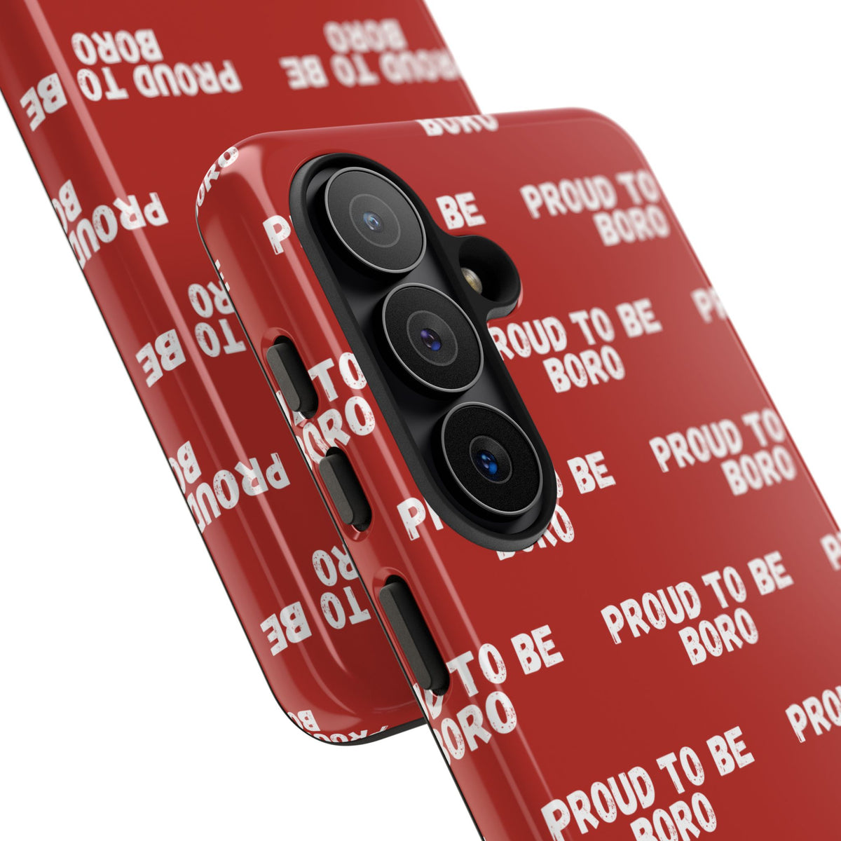 "PROUD TO BE BORO" Phone Case — Red Pattern Tough Case