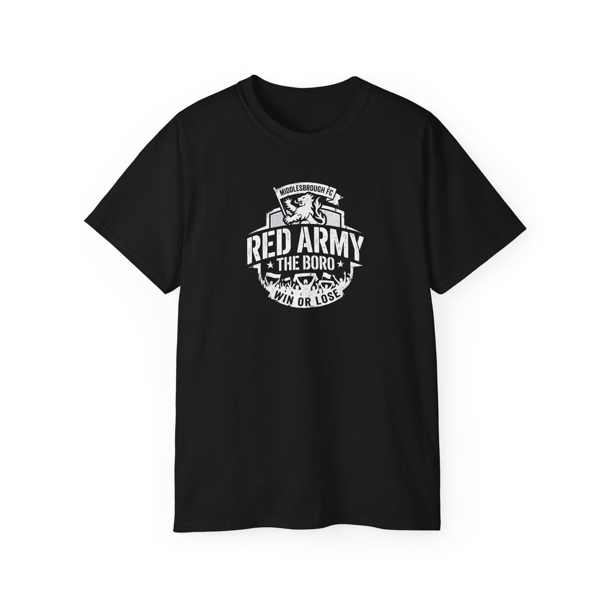 Red Army The Boro "Win or Lose" T-Shirt — Middlesbroughfc Football Fan Tee