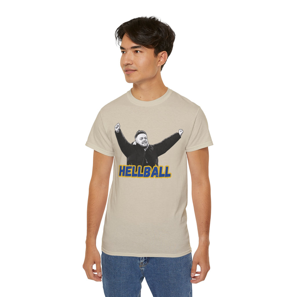 Hellball T‑Shirt — Retro Gaffer Graphic Tee, in Kim we trust