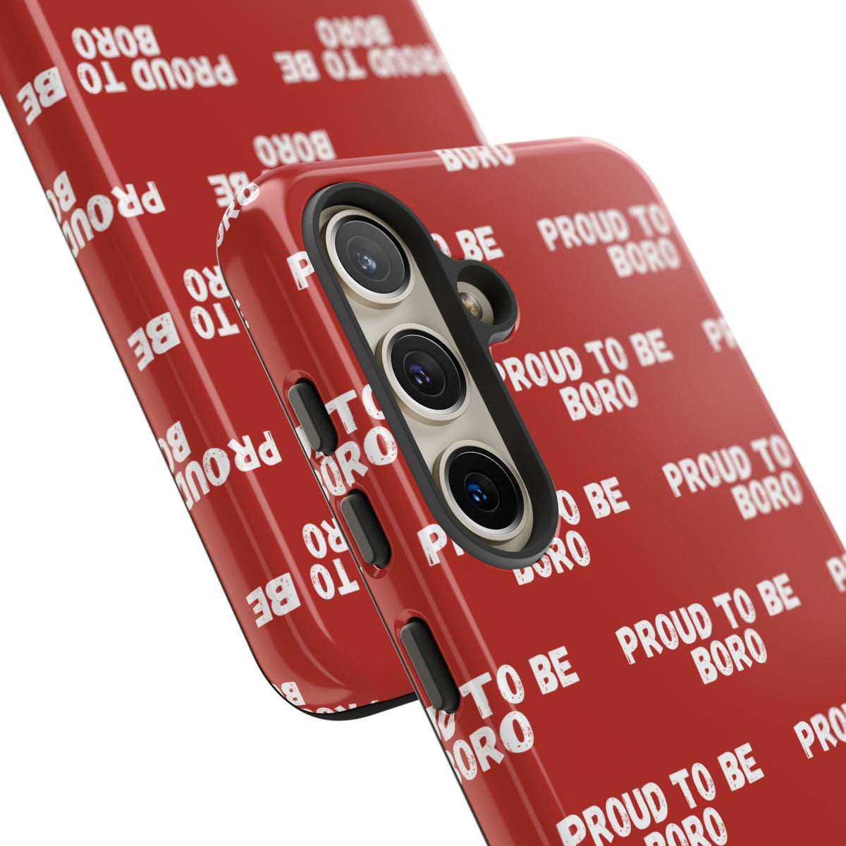 "PROUD TO BE BORO" Phone Case — Red Pattern Tough Case