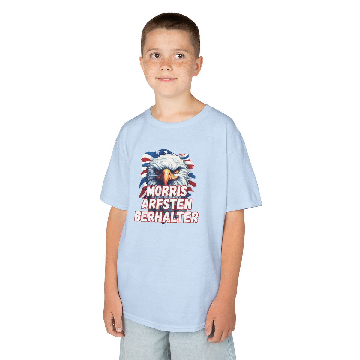 Kids Tee — Patriotic Eagle "Morris Arfsten Berhalter" BORO Graphic