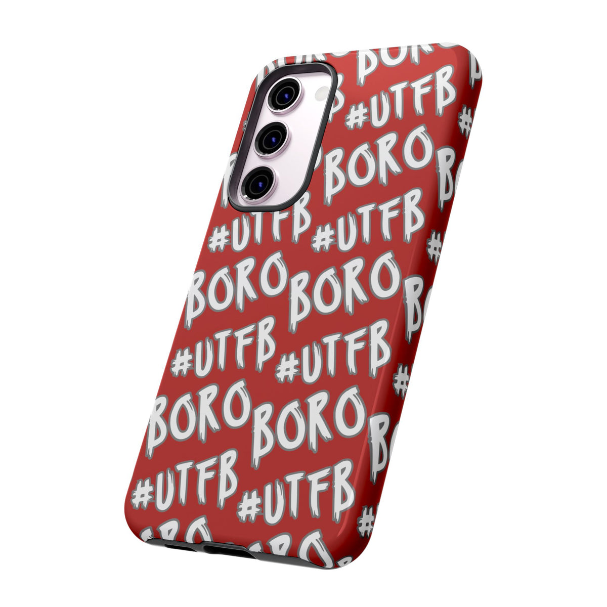 Phone Case — Red #UTFB BORO Pattern Protective Case