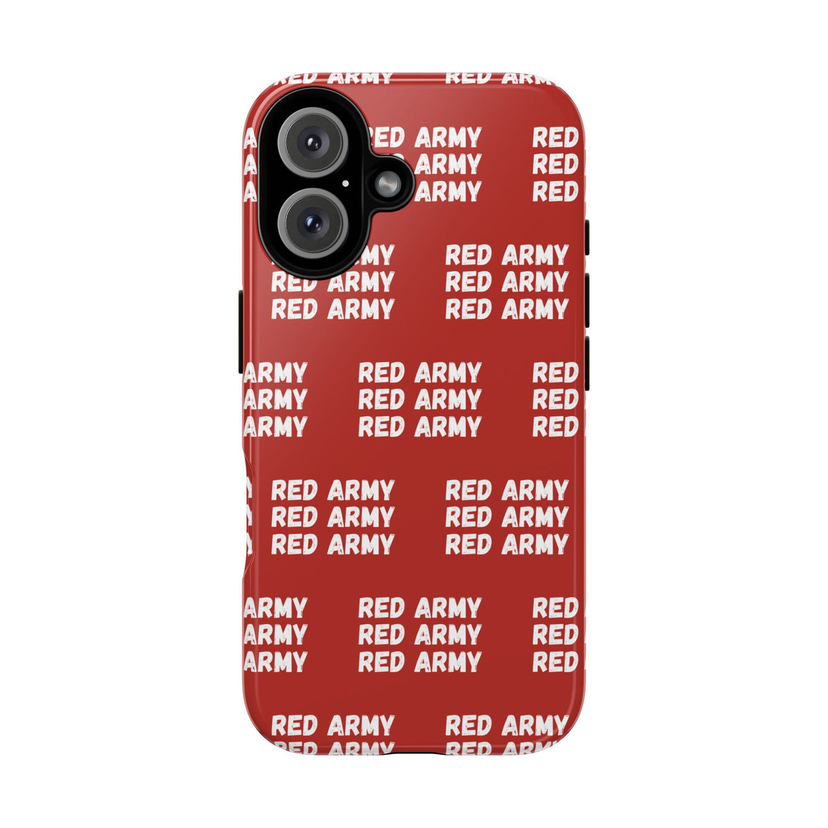 "RED ARMY RED ARMY RED ARMY" Phone Case — Red Pattern Tough Case