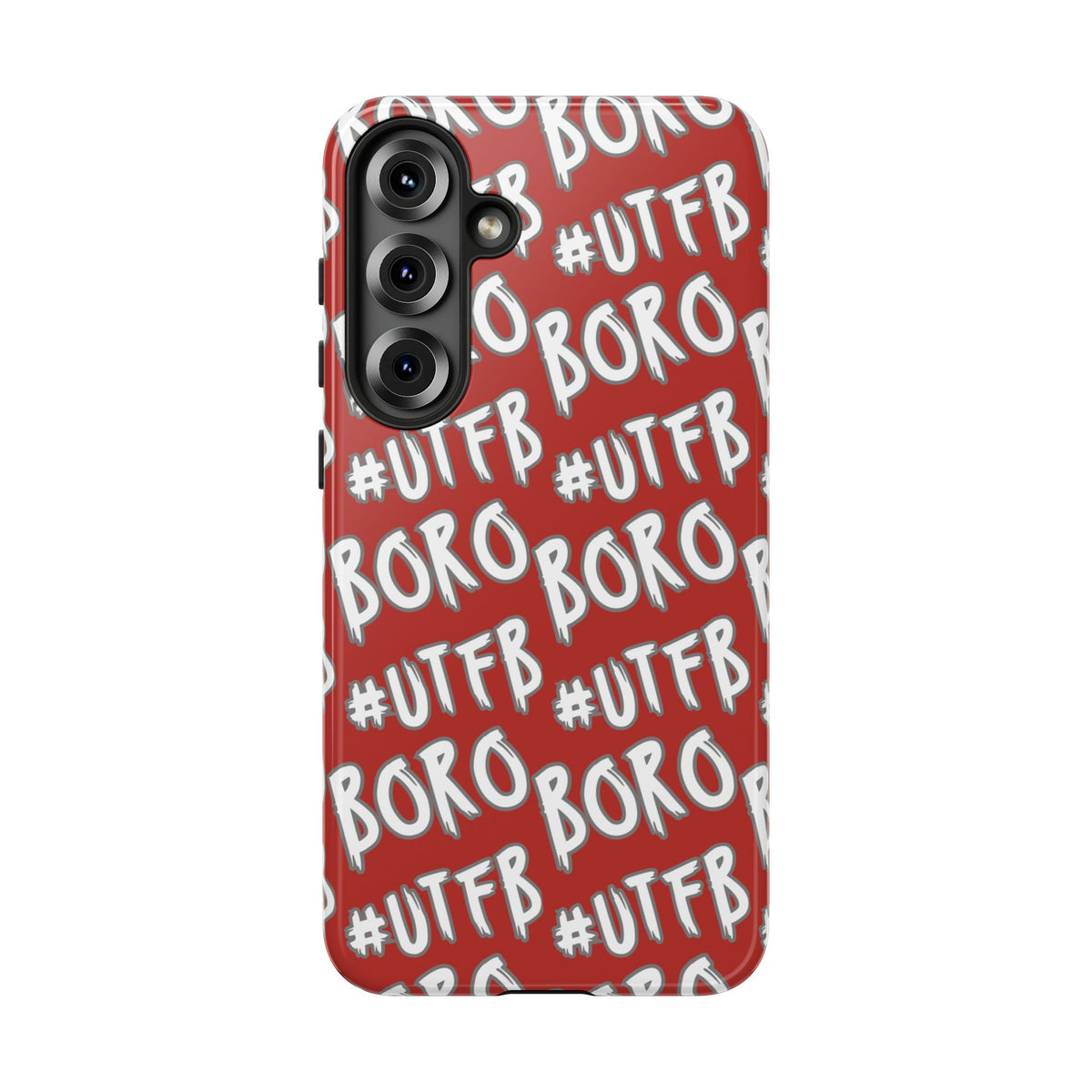 Phone Case — Red #UTFB BORO Pattern Protective Case