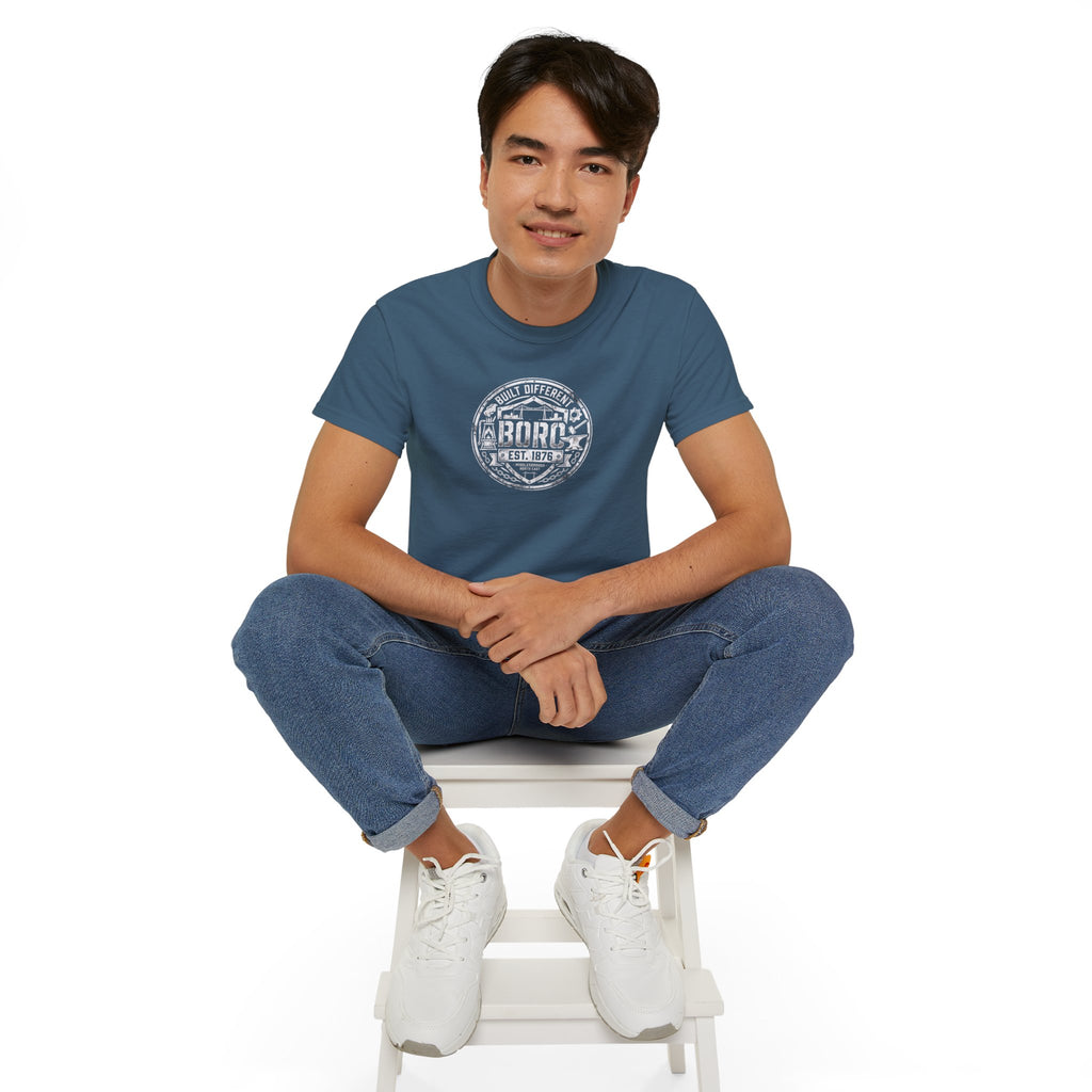 Boro Built Different Emblem T-Shirt — 'BORO Est. 1976' Boro Logo Tee