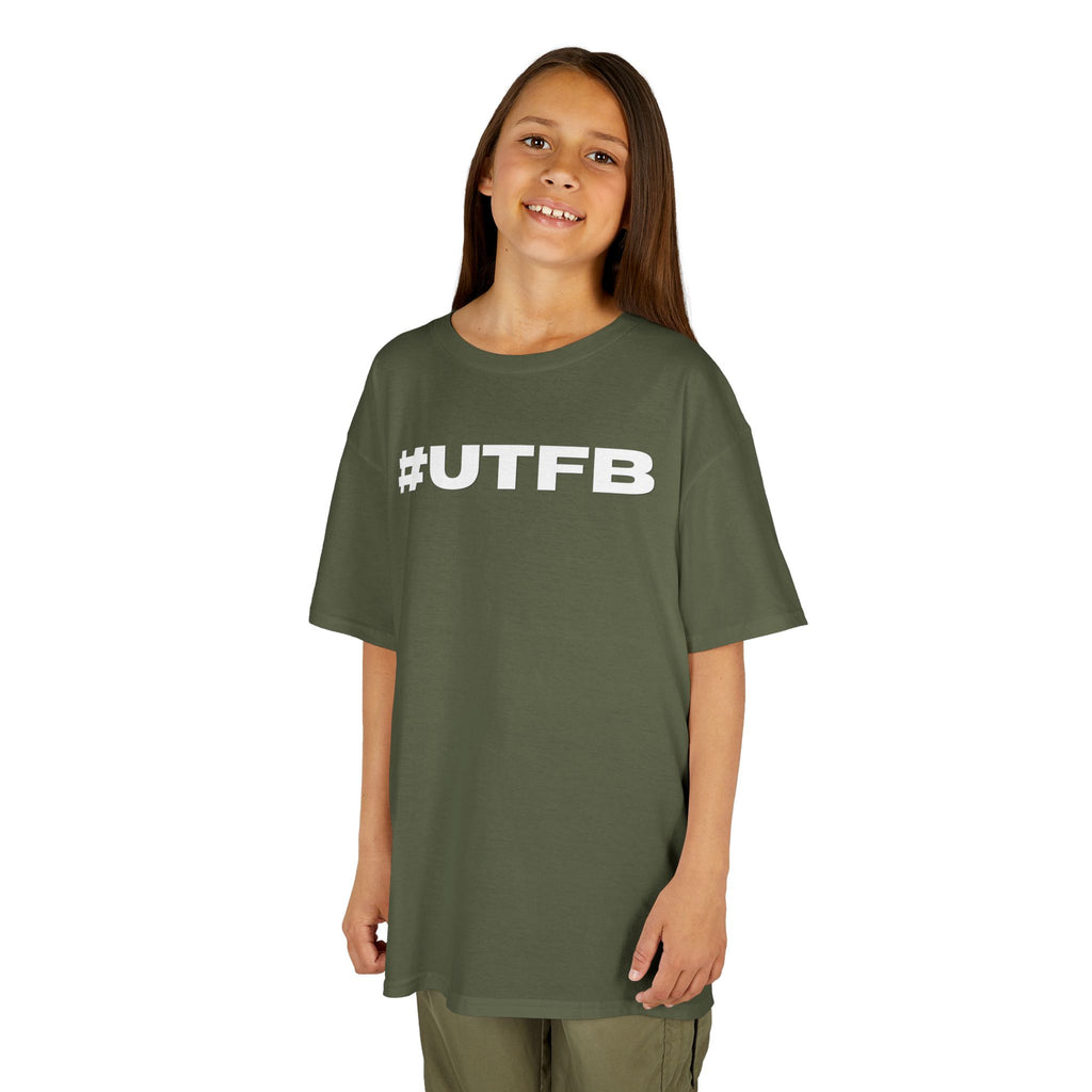 Kids BORO Tee — White #UTFB Graphic Youth T-Shirt