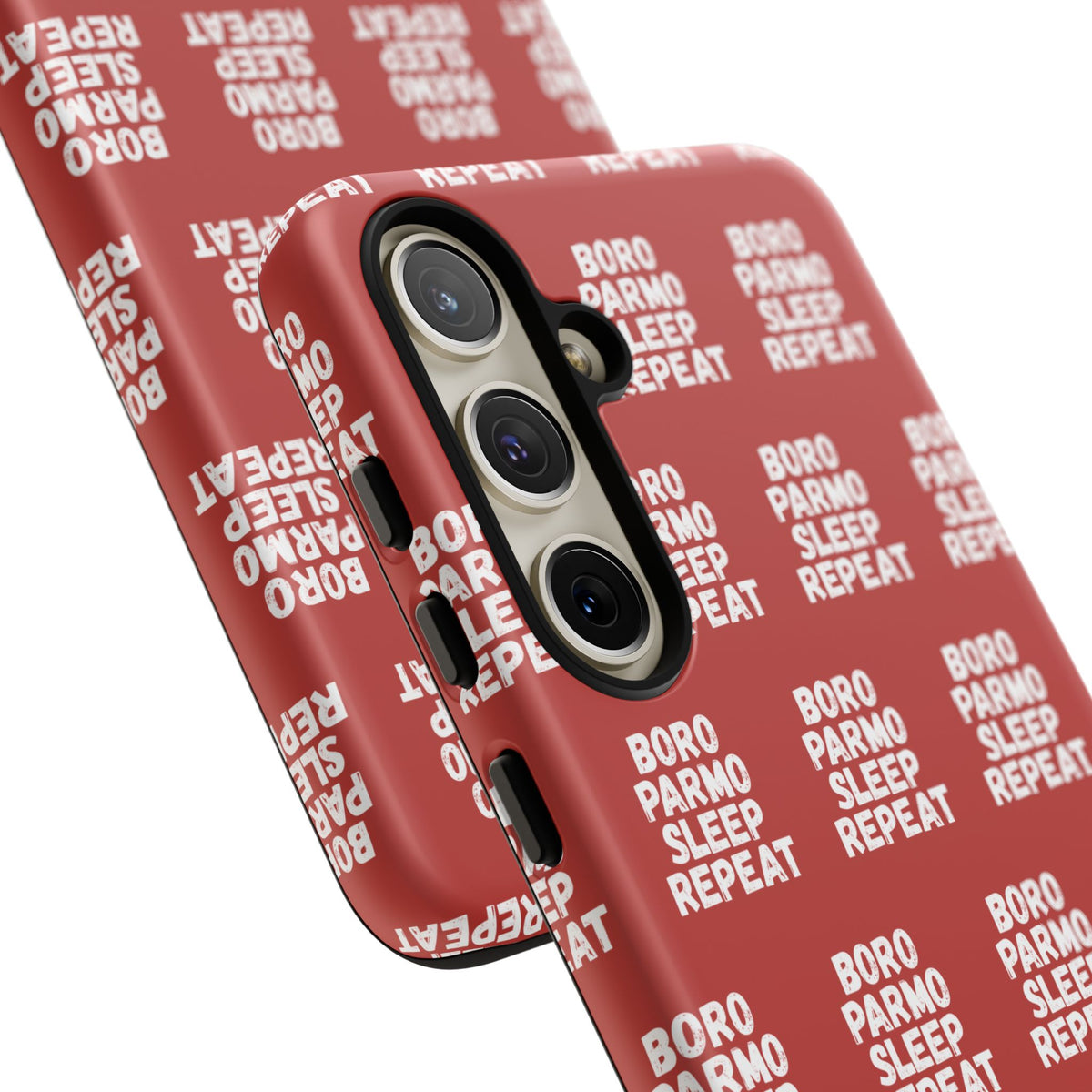 "BORO PARMO SLEEP REPEAT" Phone Case — Red Pattern Tough Case