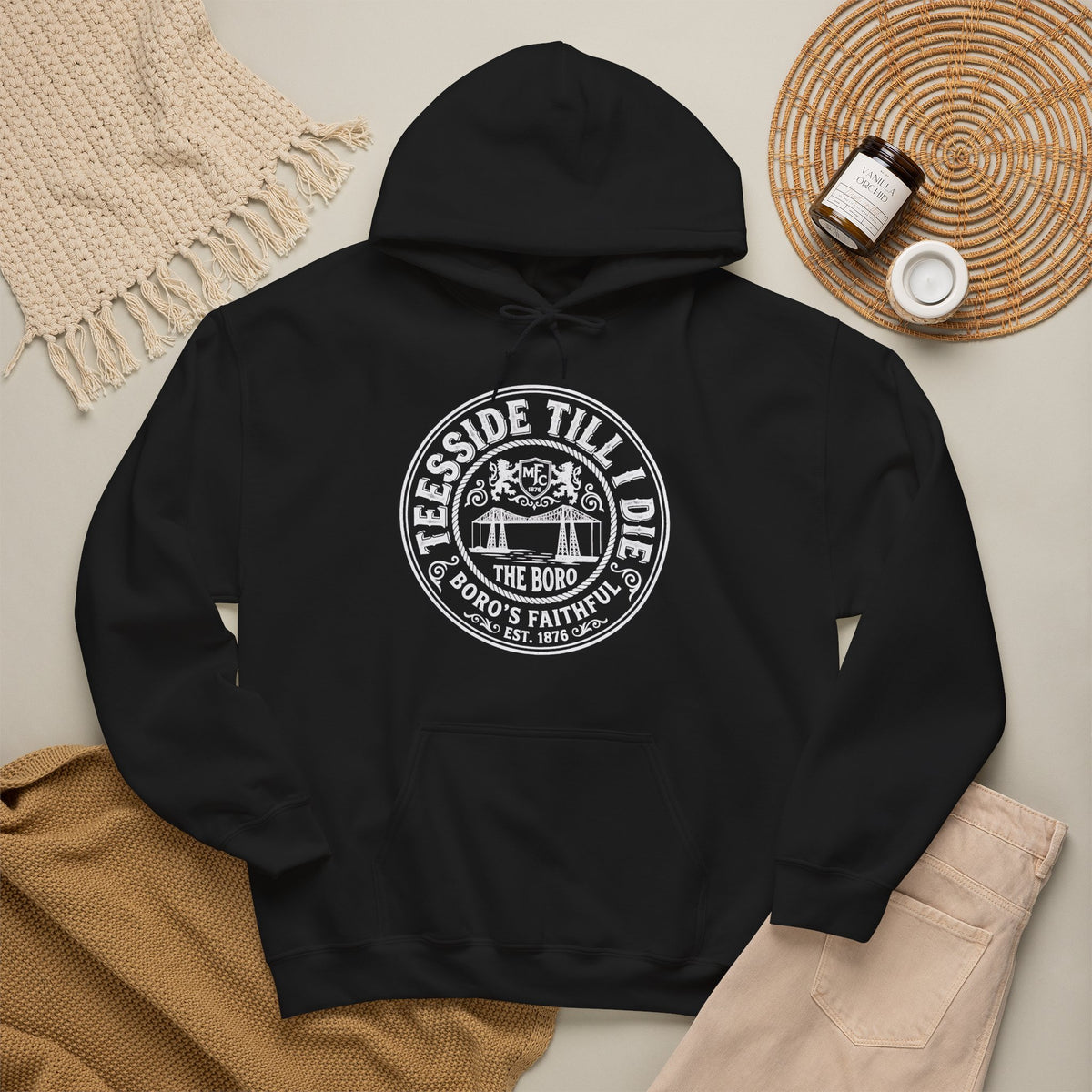 Riverside Till I Die - Boro Fan Hoodie 'front print'