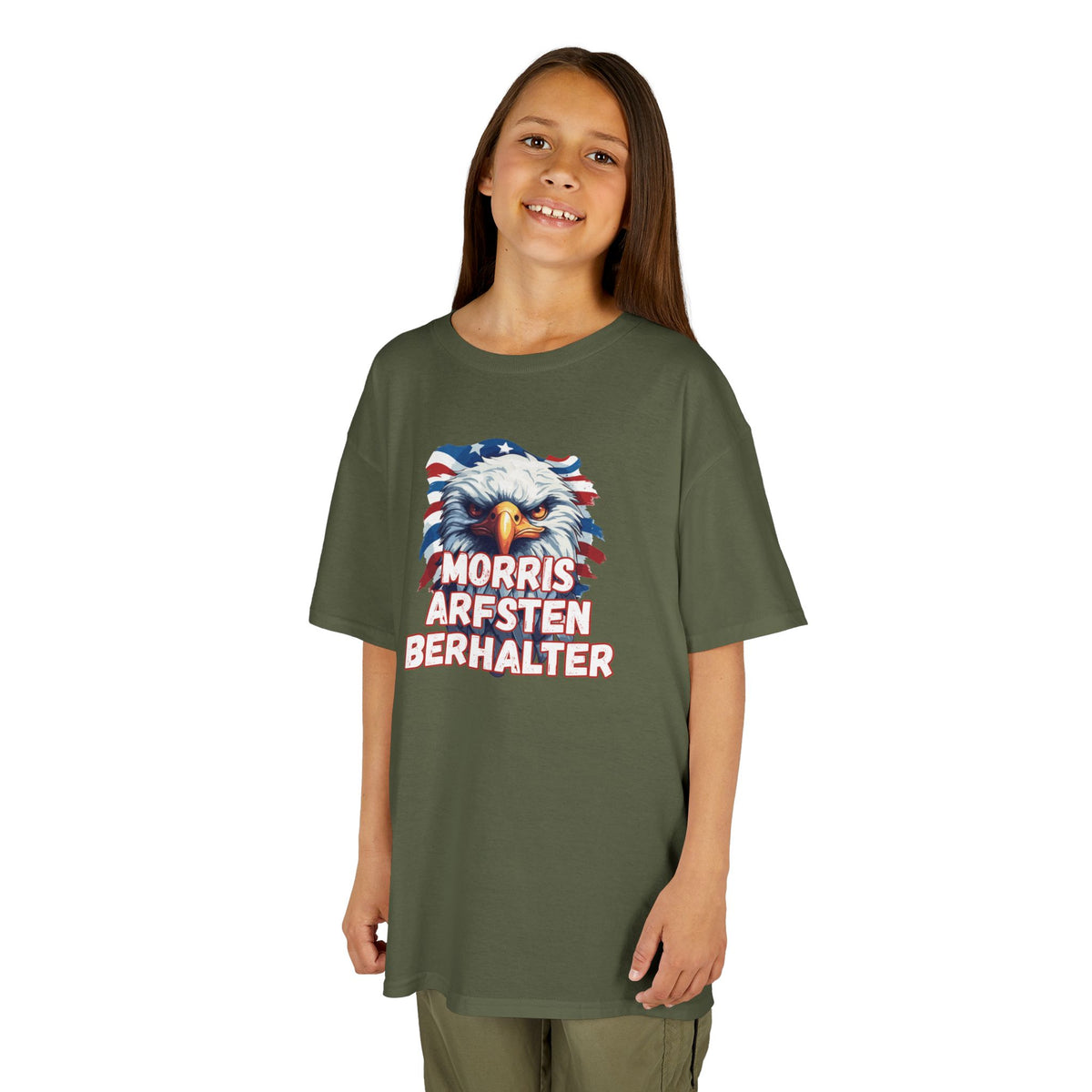 Kids Tee — Patriotic Eagle "Morris Arfsten Berhalter" BORO Graphic