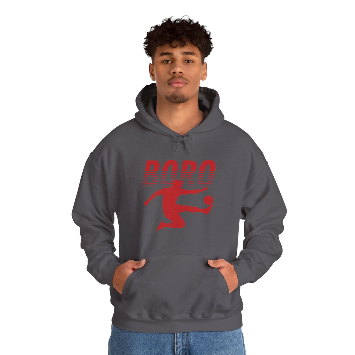 BORO Fade Player Hoodie 'front print' only.
