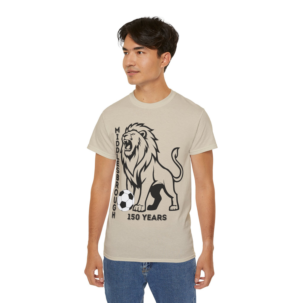 Black/Red Middlesbrough 150 Years Lion Football T-Shirt