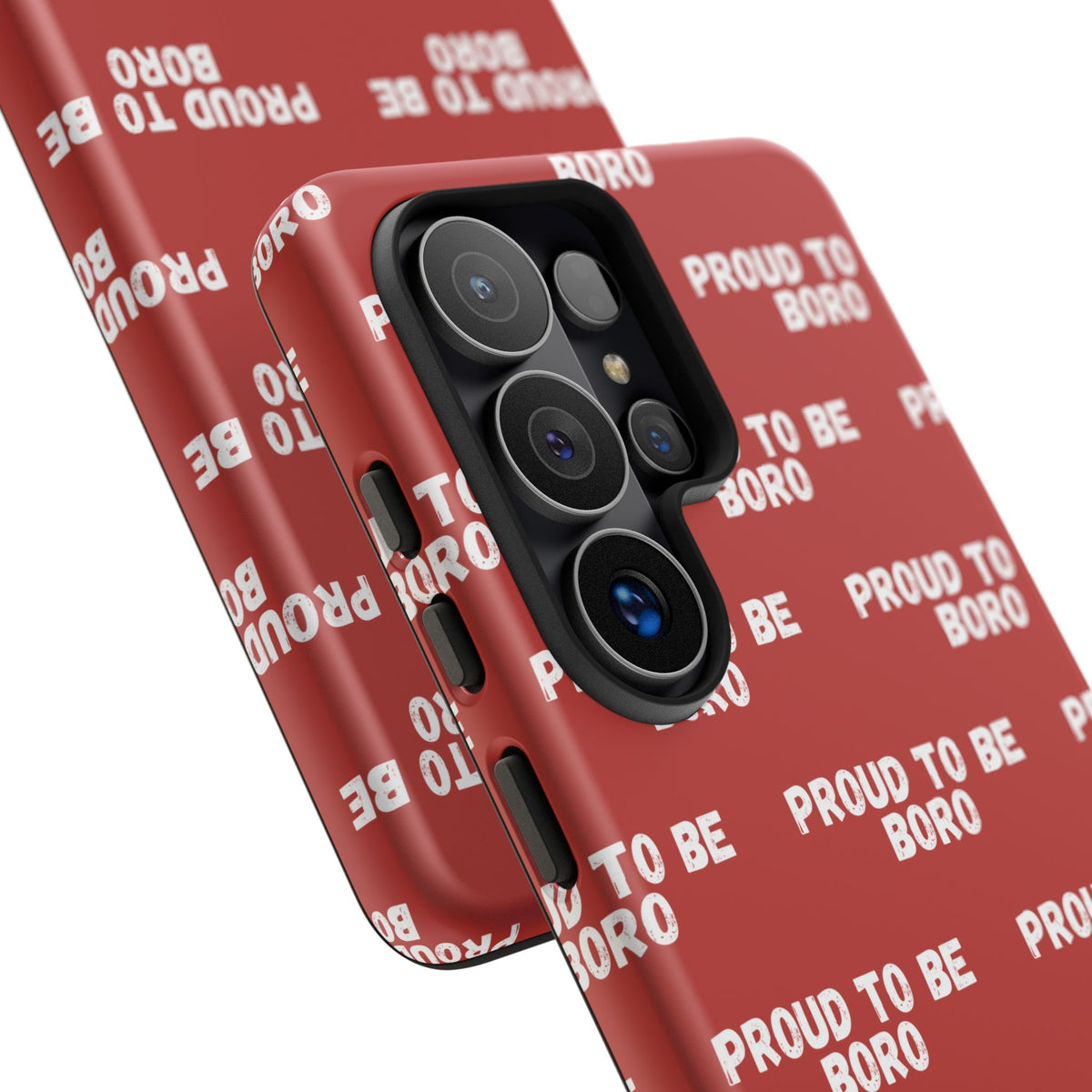 "PROUD TO BE BORO" Phone Case — Red Pattern Tough Case