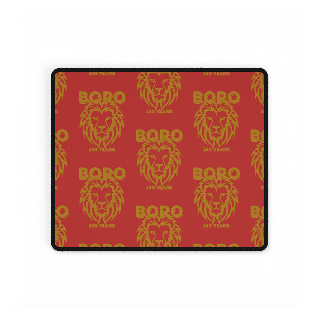 BORO Lion Head Red Desk Mat — Large Gaming & Office Desk Pad
