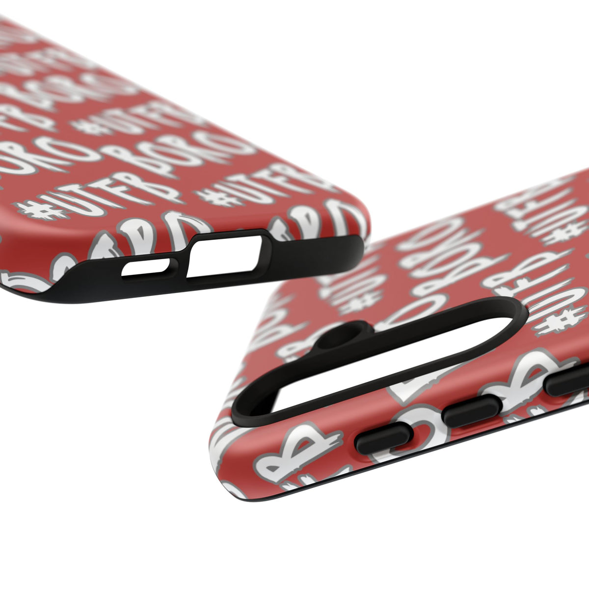 Phone Case — Red #UTFB BORO Pattern Protective Case