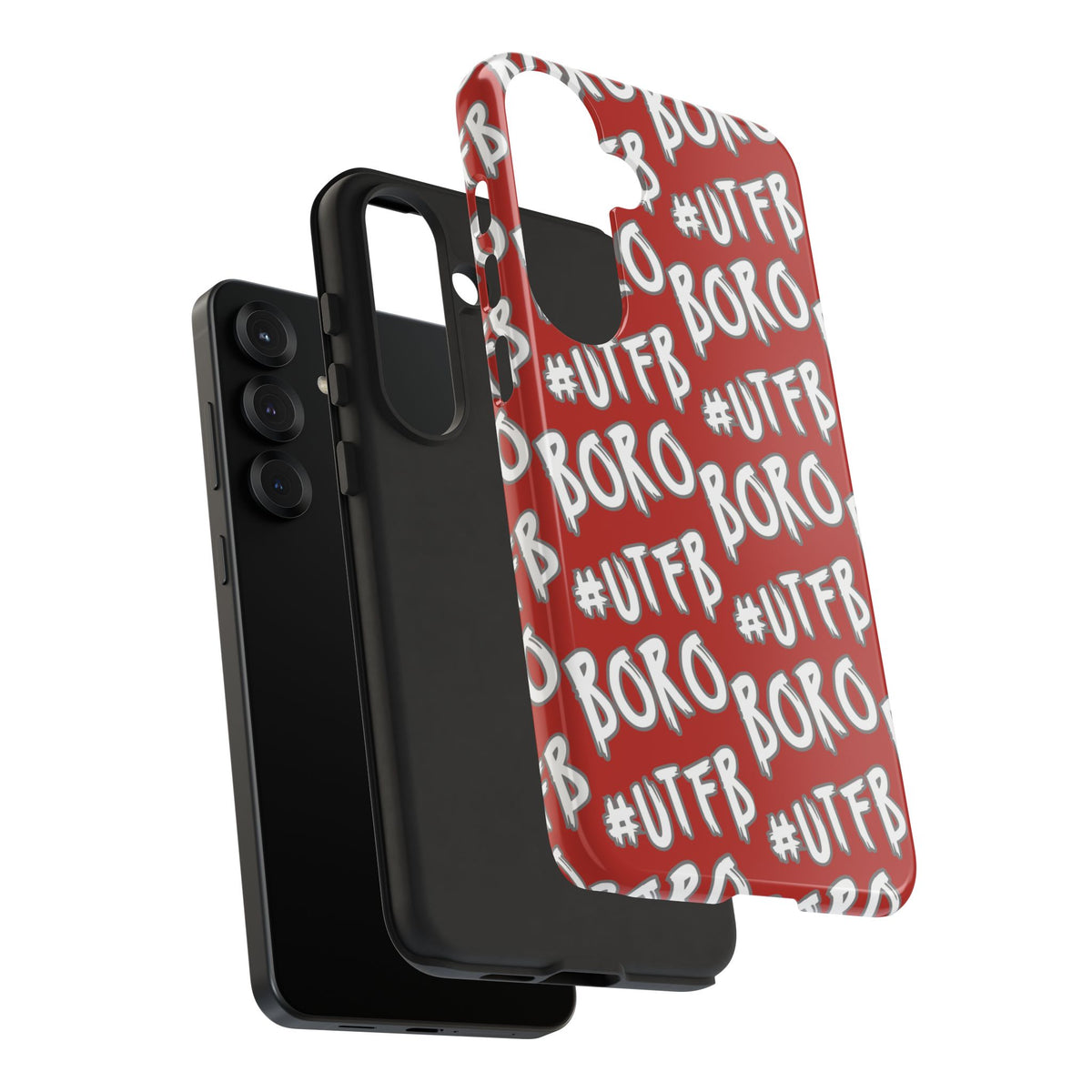 Phone Case — Red #UTFB BORO Pattern Protective Case