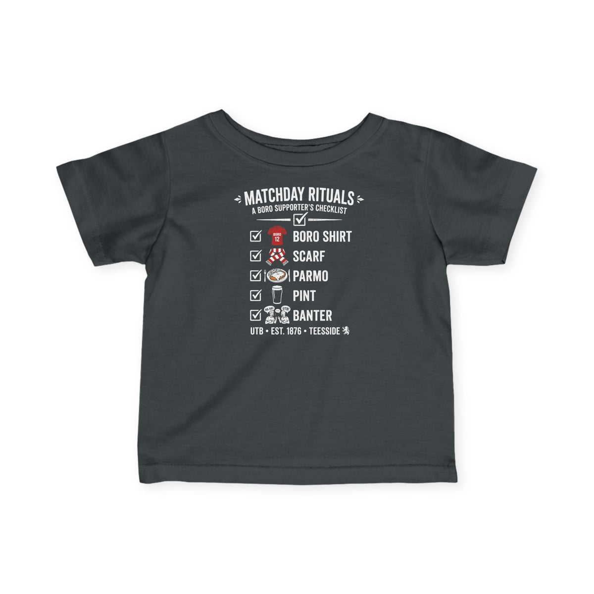 Infant Tee - Boro "Matchday Rituals" Football Baby Shirt