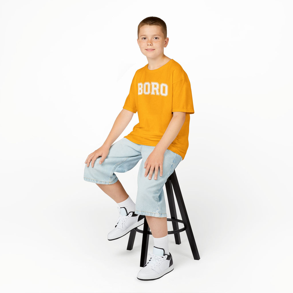 Kids 'BORO' UNI Style Letterman Graphic Tshirt