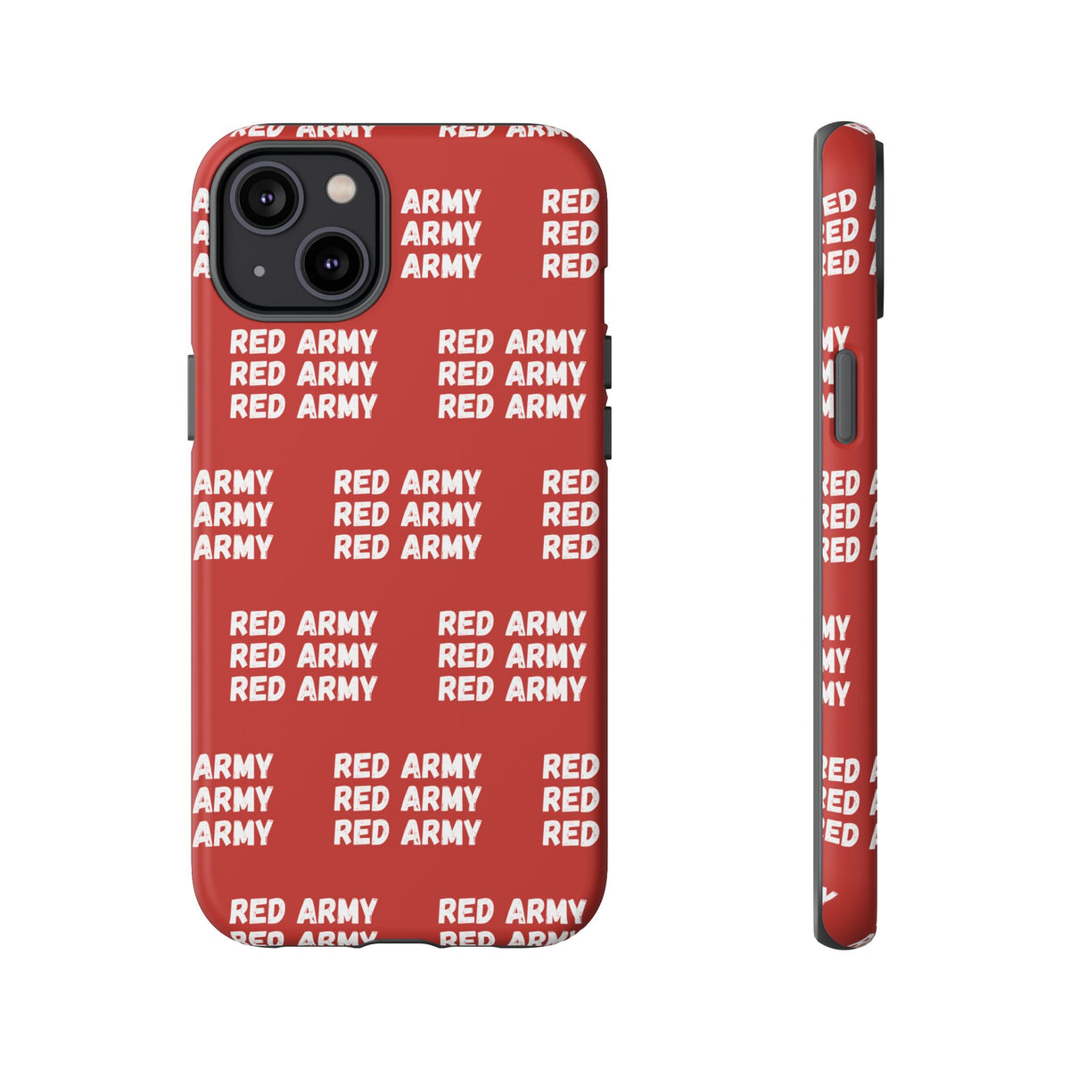 "RED ARMY RED ARMY RED ARMY" Phone Case — Red Pattern Tough Case