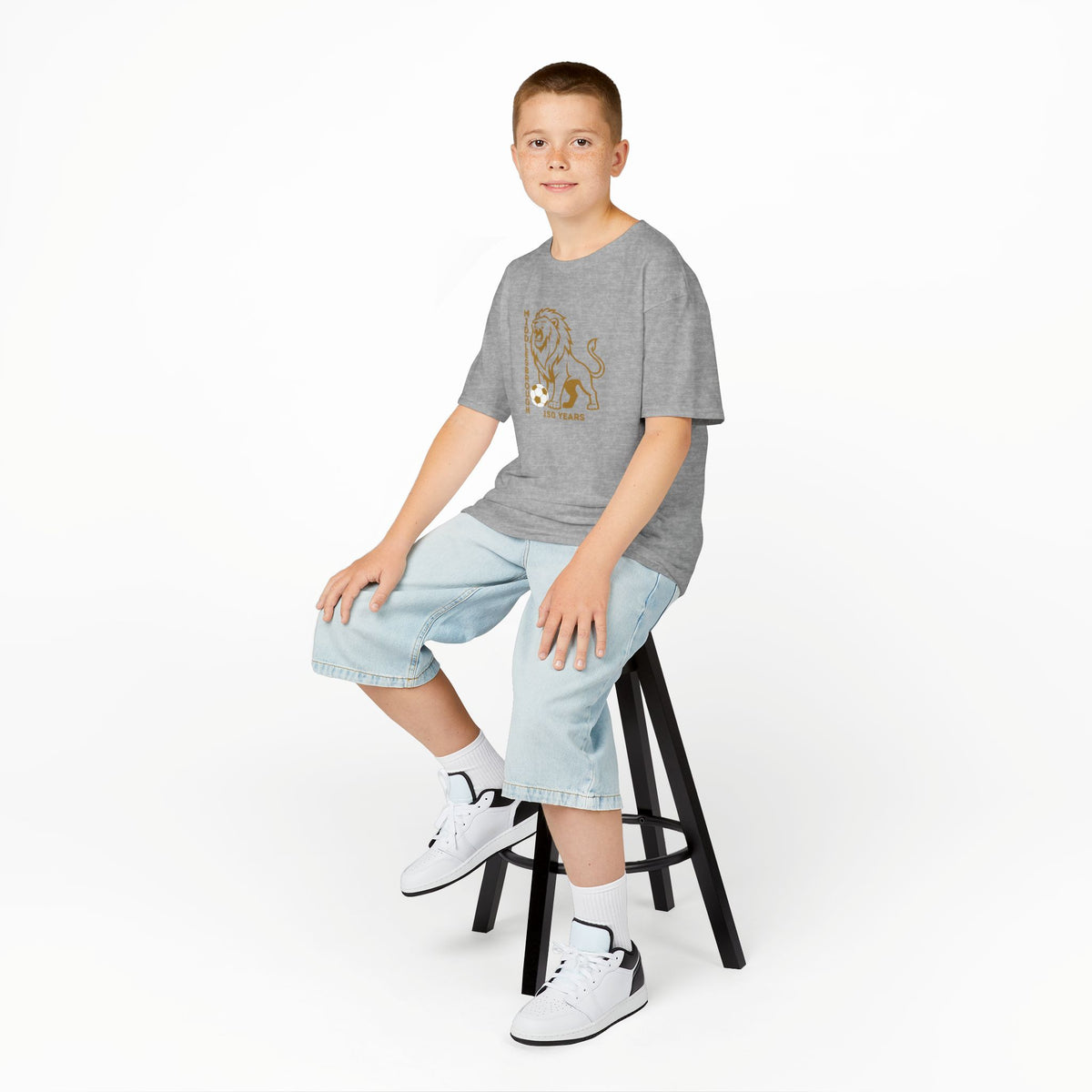 Kids Middlesbrough Lion Graphic Tee — "150 Years" Anniversary Shirt
