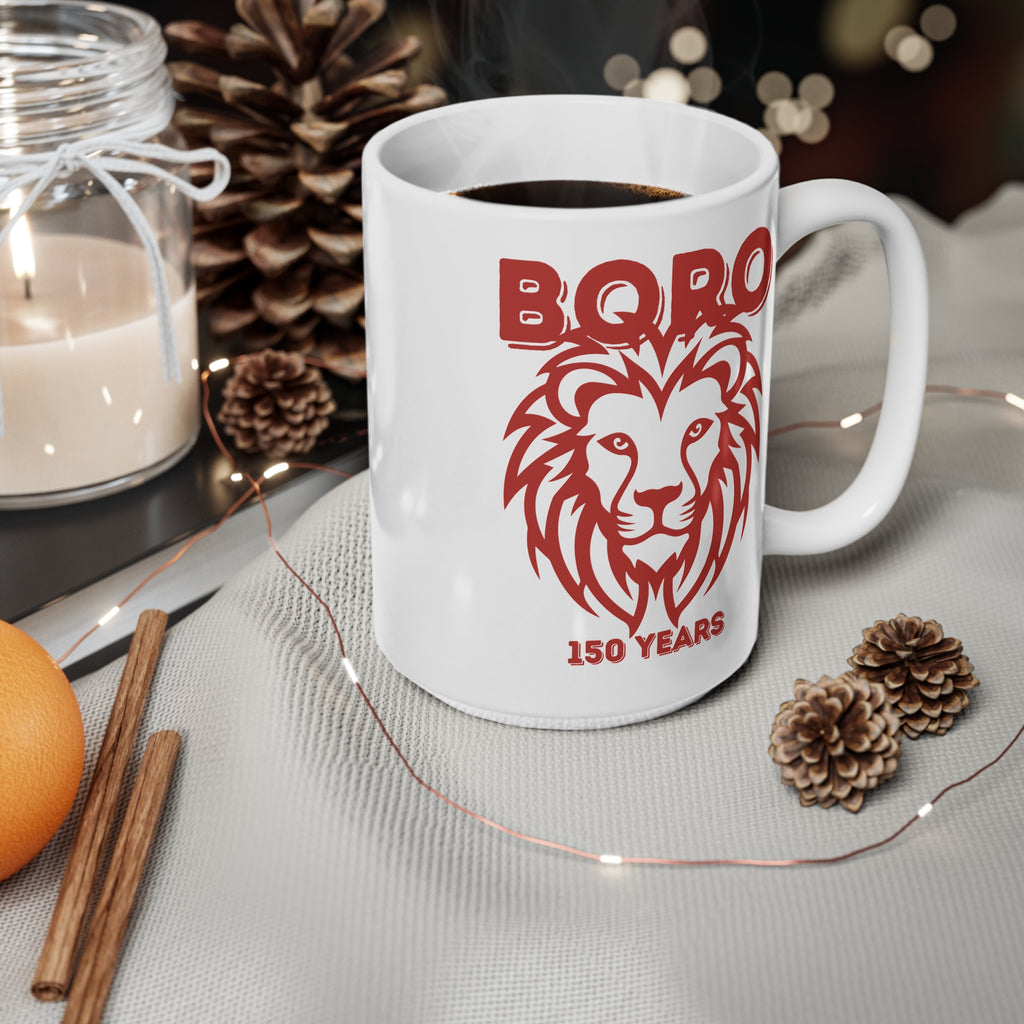 Boro Lion 150 Years Ceramic Coffee Mug — 11oz & 15oz