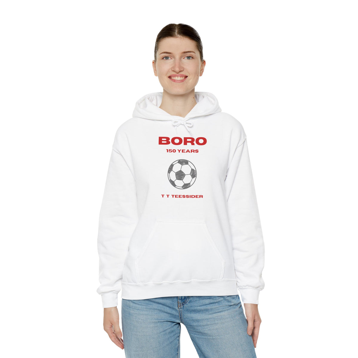 BORO 150 Years Football Hoodie 'front print' only.