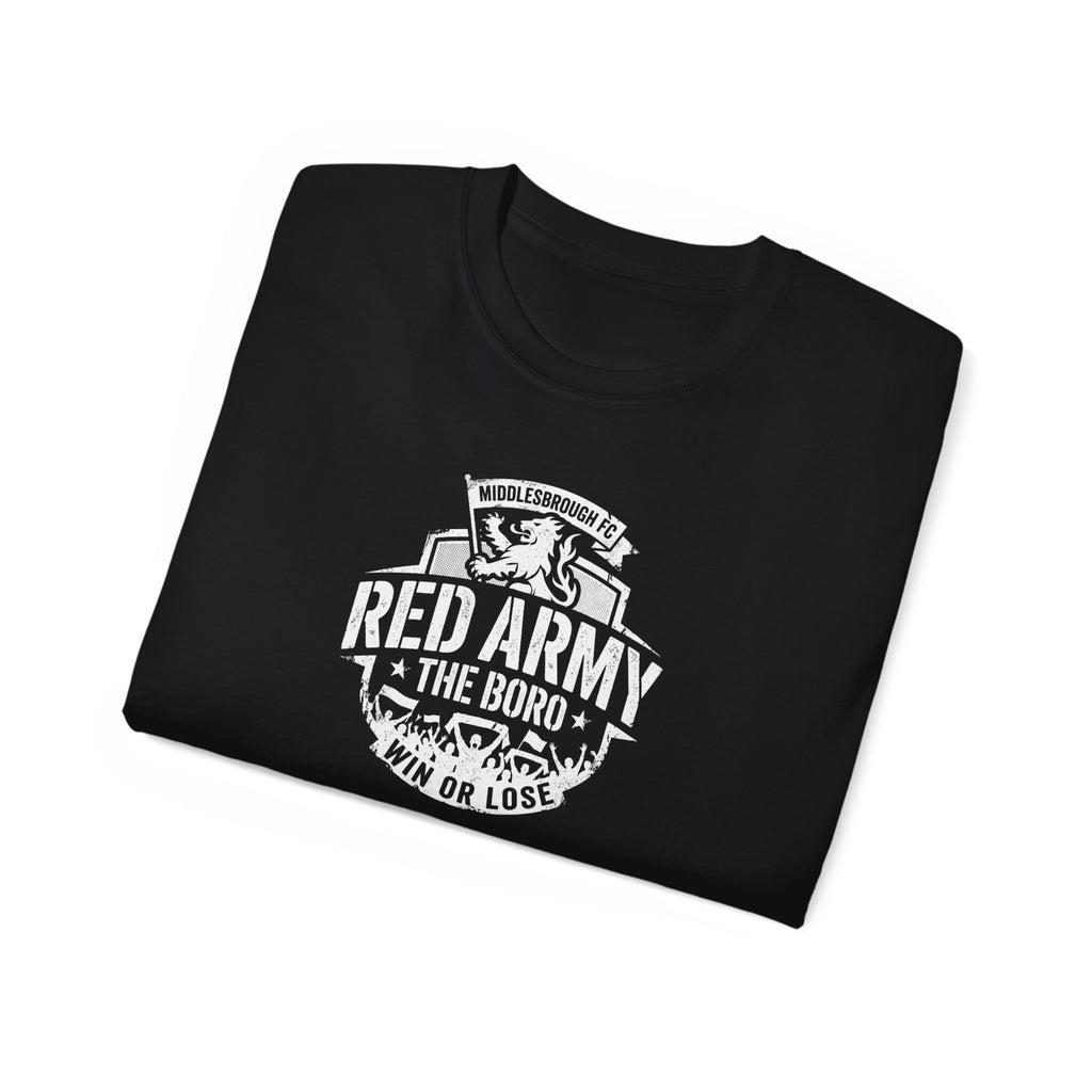 Red Army The Boro "Win or Lose" T-Shirt — Middlesbroughfc Football Fan Tee