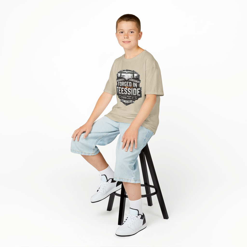 Kids Tee — "Forged in Teesside" BORO Industrial Shirt