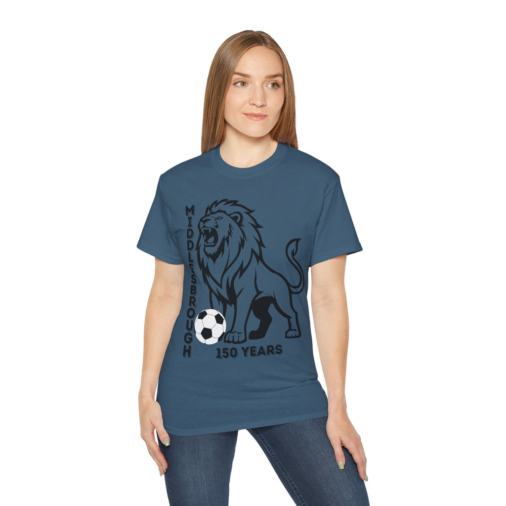 Black/Red Middlesbrough 150 Years Lion Football T-Shirt