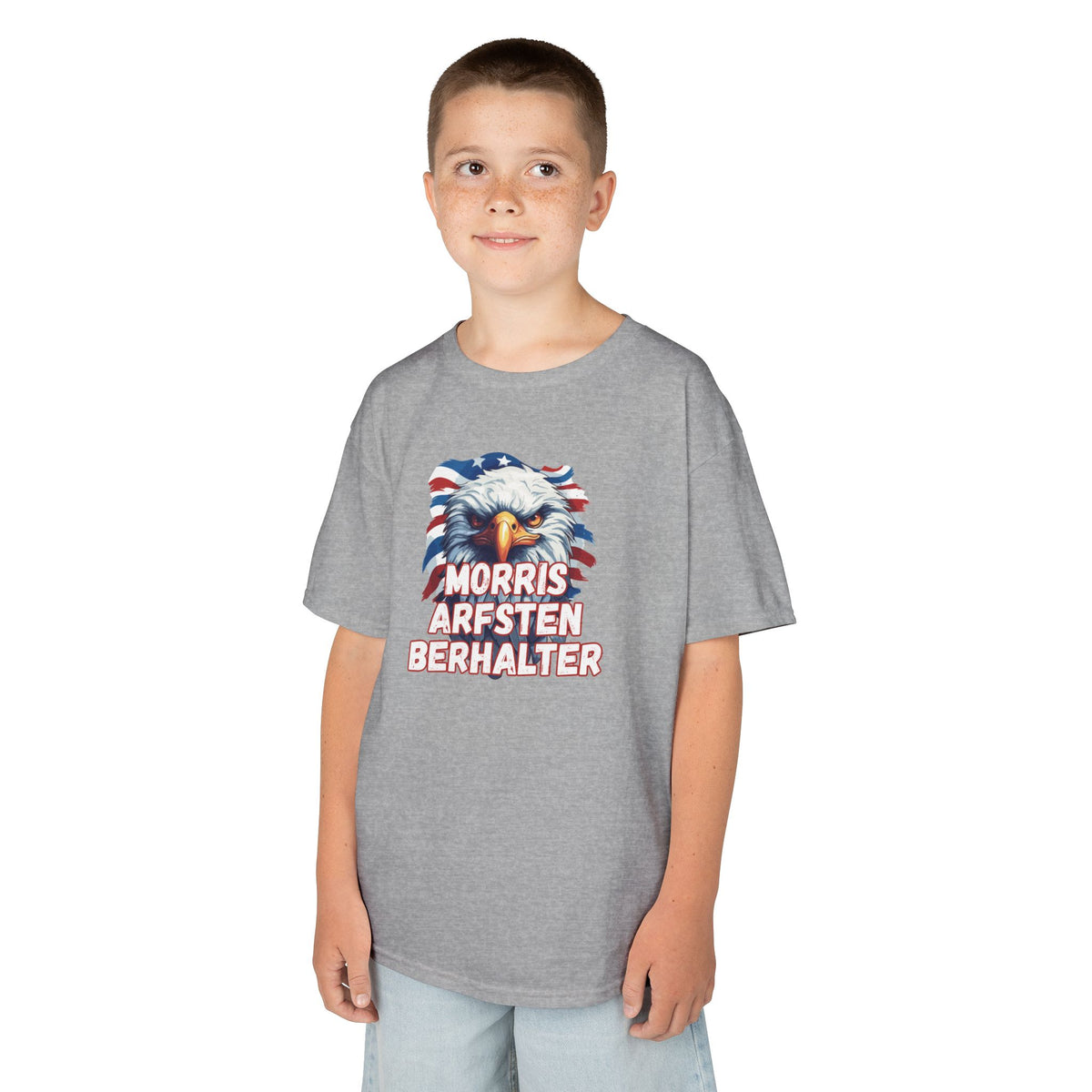 Kids Tee — Patriotic Eagle "Morris Arfsten Berhalter" BORO Graphic