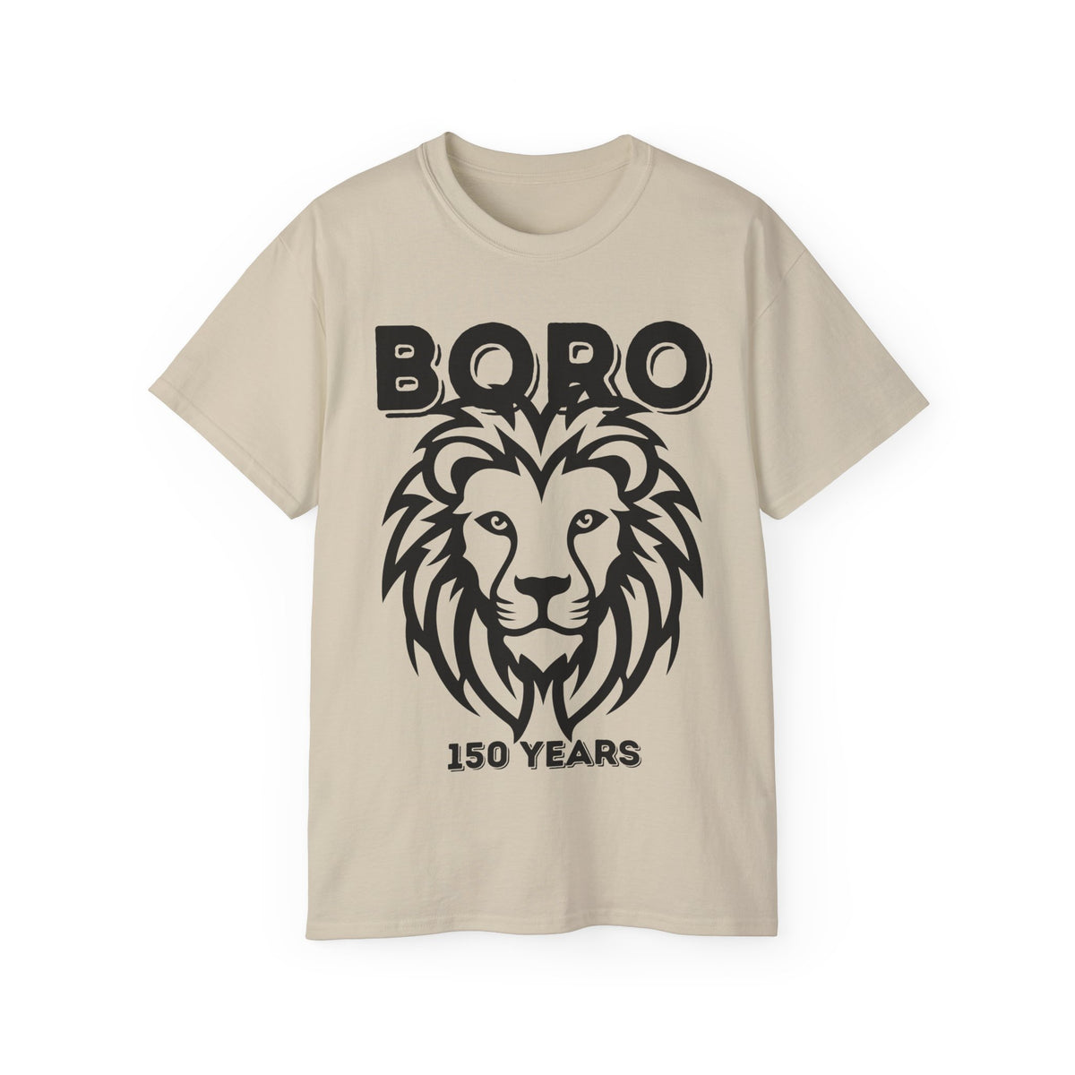 LARGE Black/Red Lion Mascot Tee – BORO 150 Years Commemorative T-Shirt